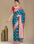 Gitanjali - Blue & Pink