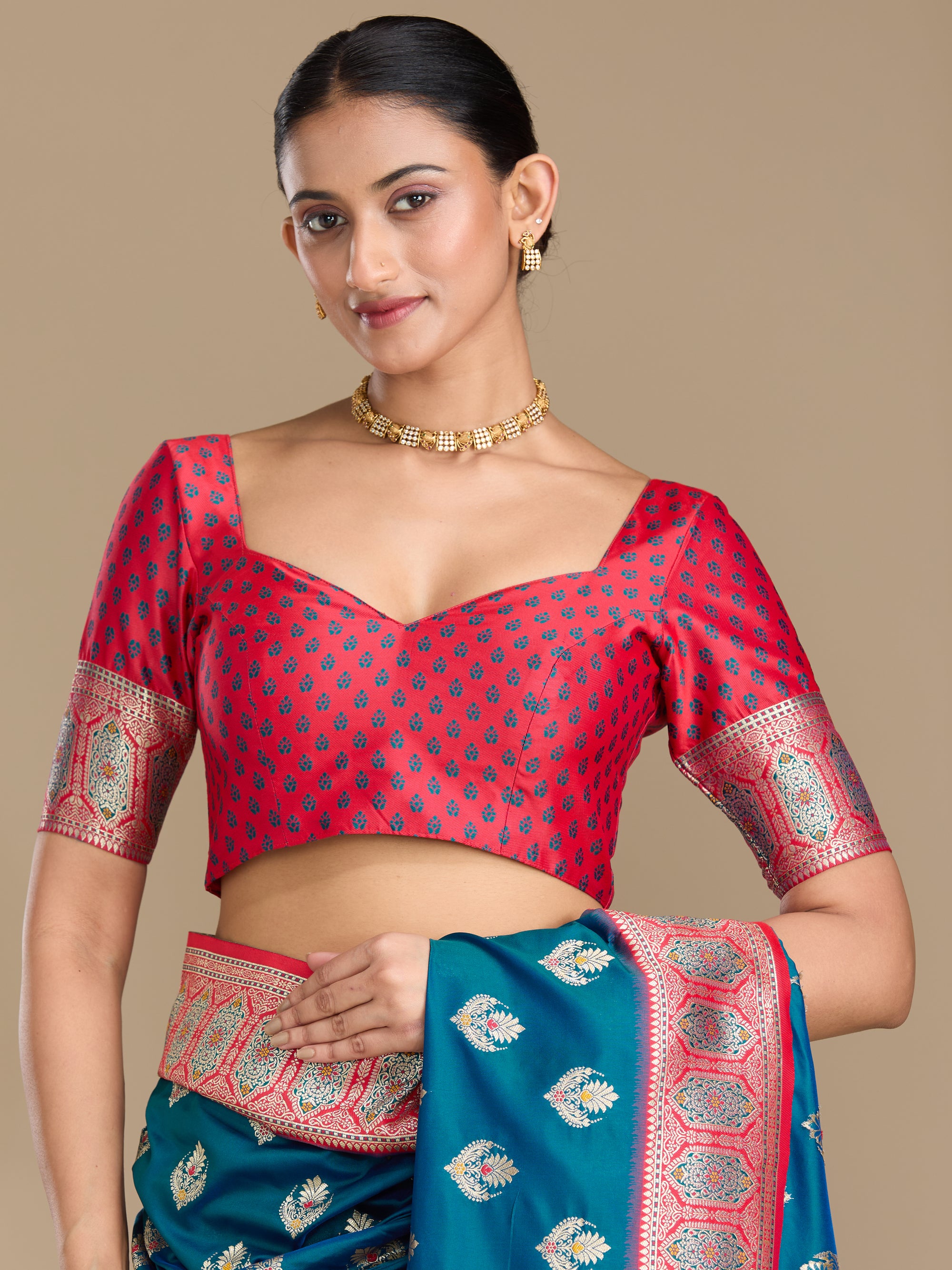 Gitanjali - Blue & Pink
