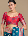 Gitanjali - Blue & Pink