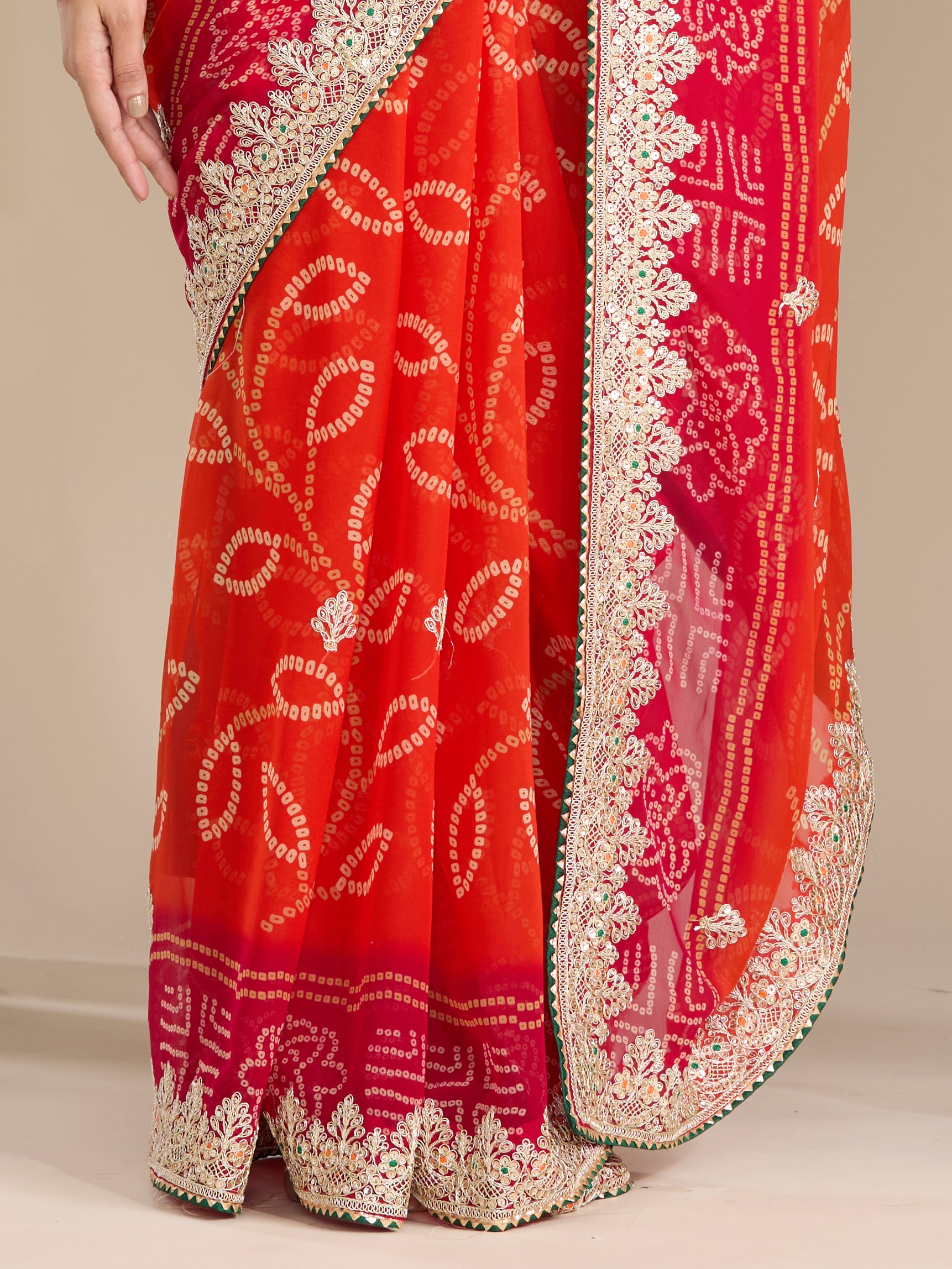 Regal Radiance - Orange & Red