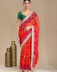 Regal Radiance - Orange & Red
