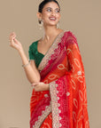 Regal Radiance - Orange & Red
