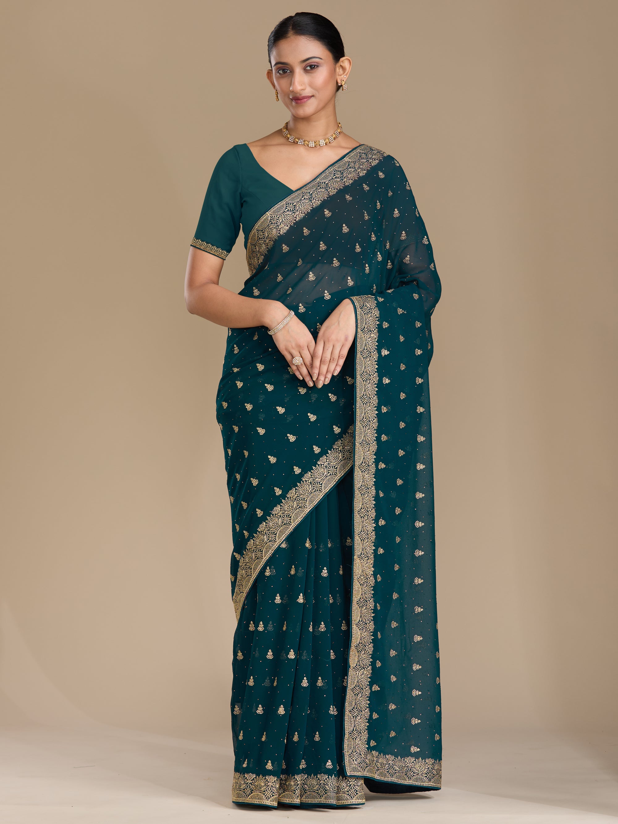 Tamanna - Peacock Blue