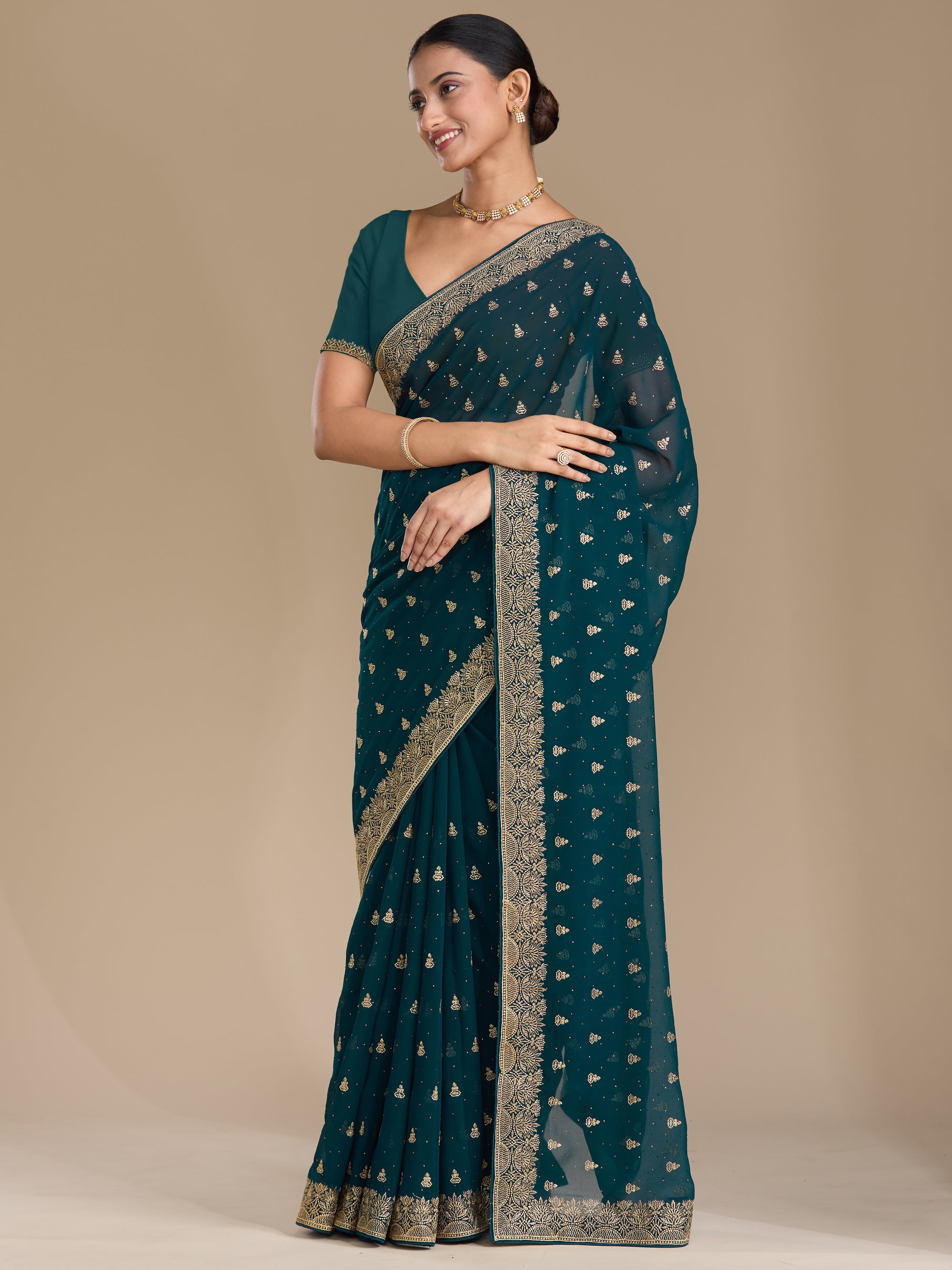 Tamanna - Peacock Blue