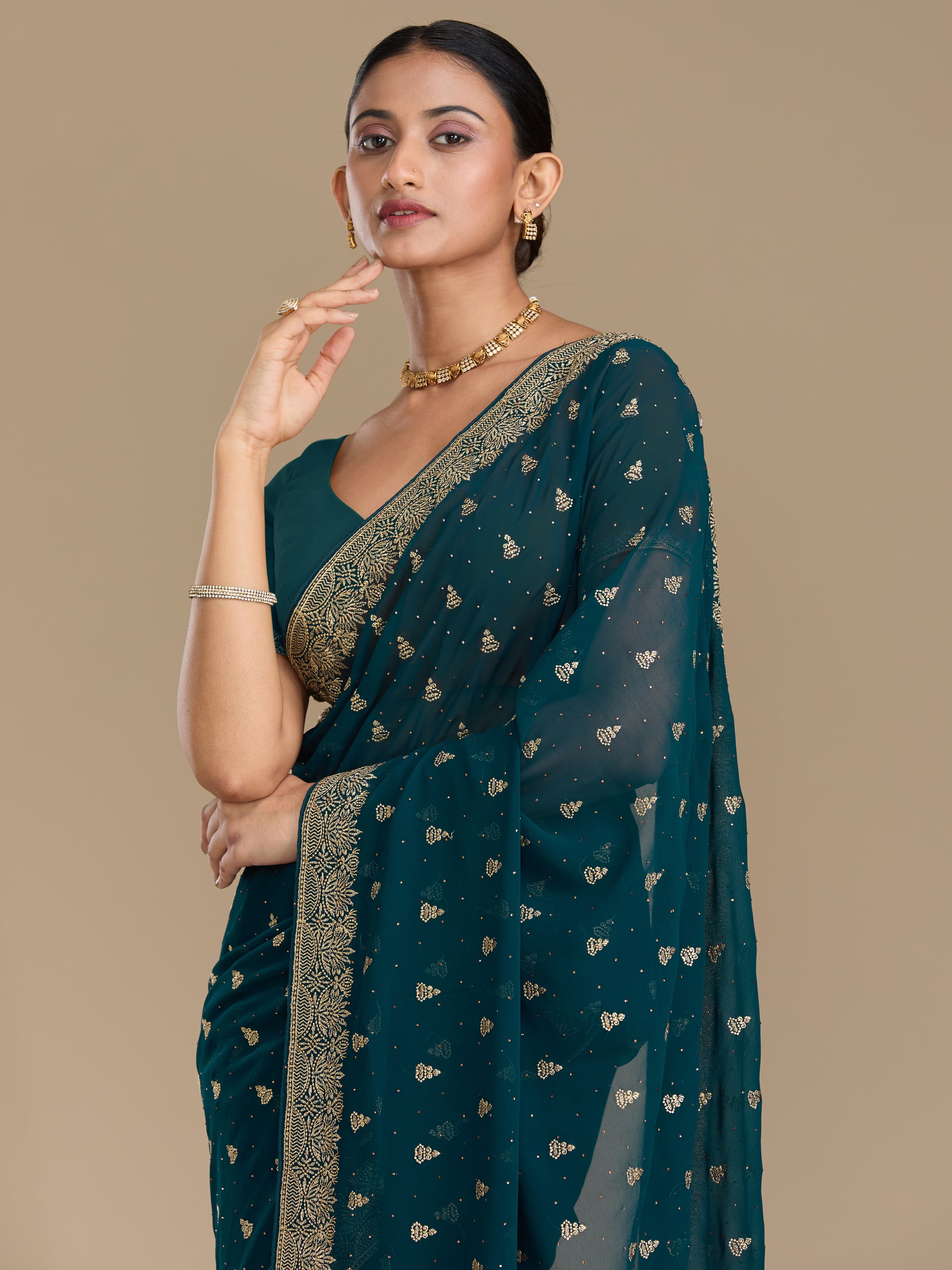 Tamanna - Peacock Blue