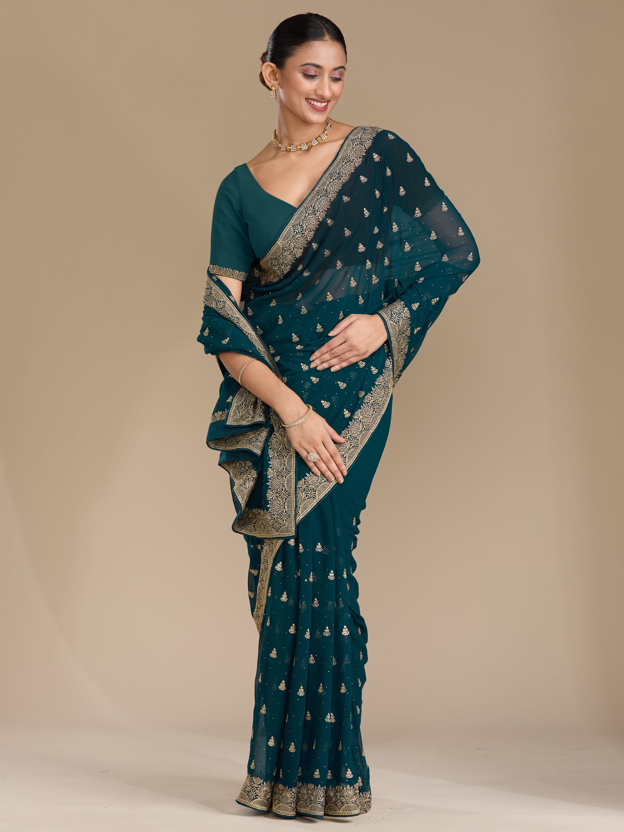 Tamanna - Peacock Blue