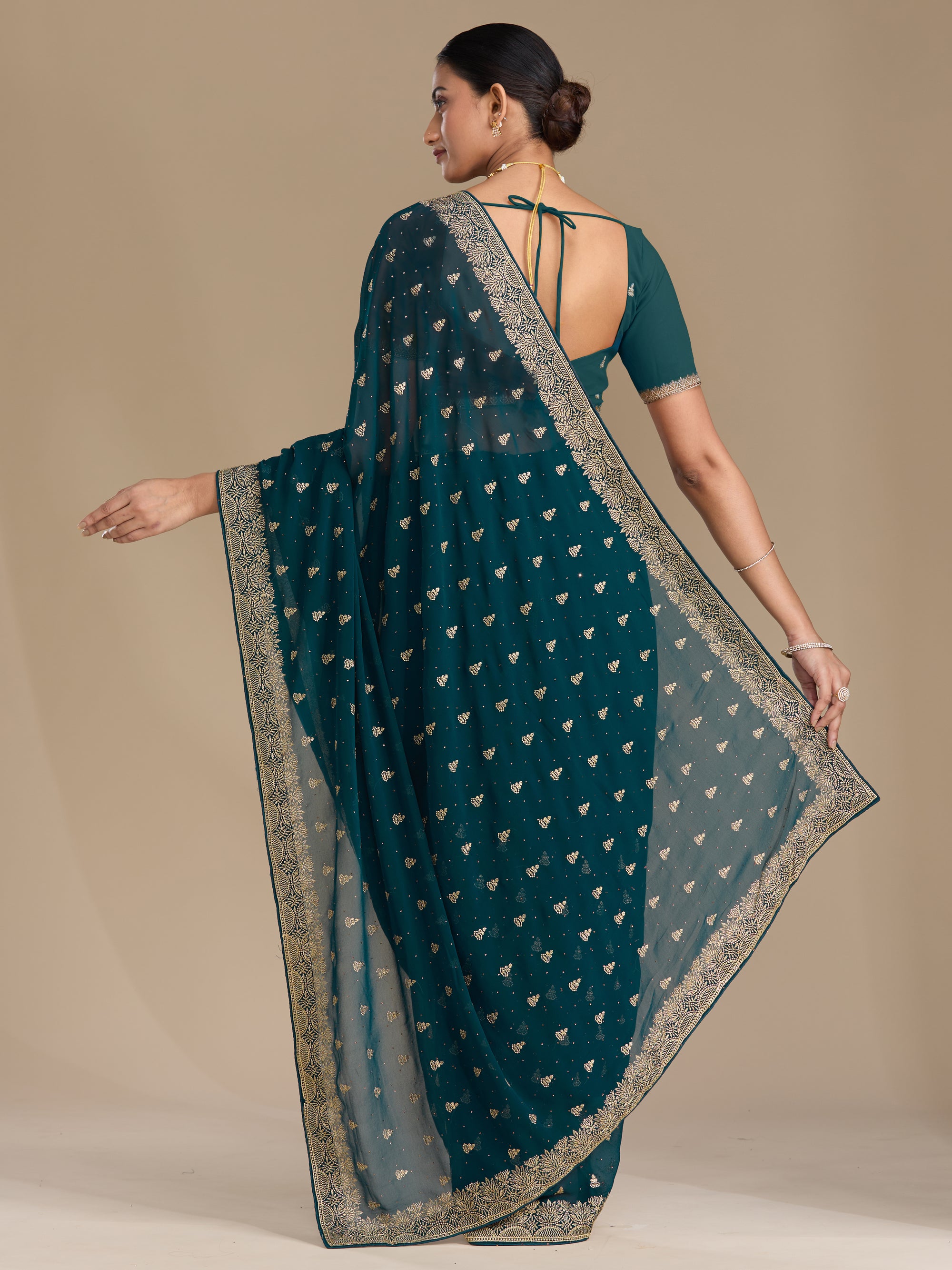 Tamanna - Peacock Blue