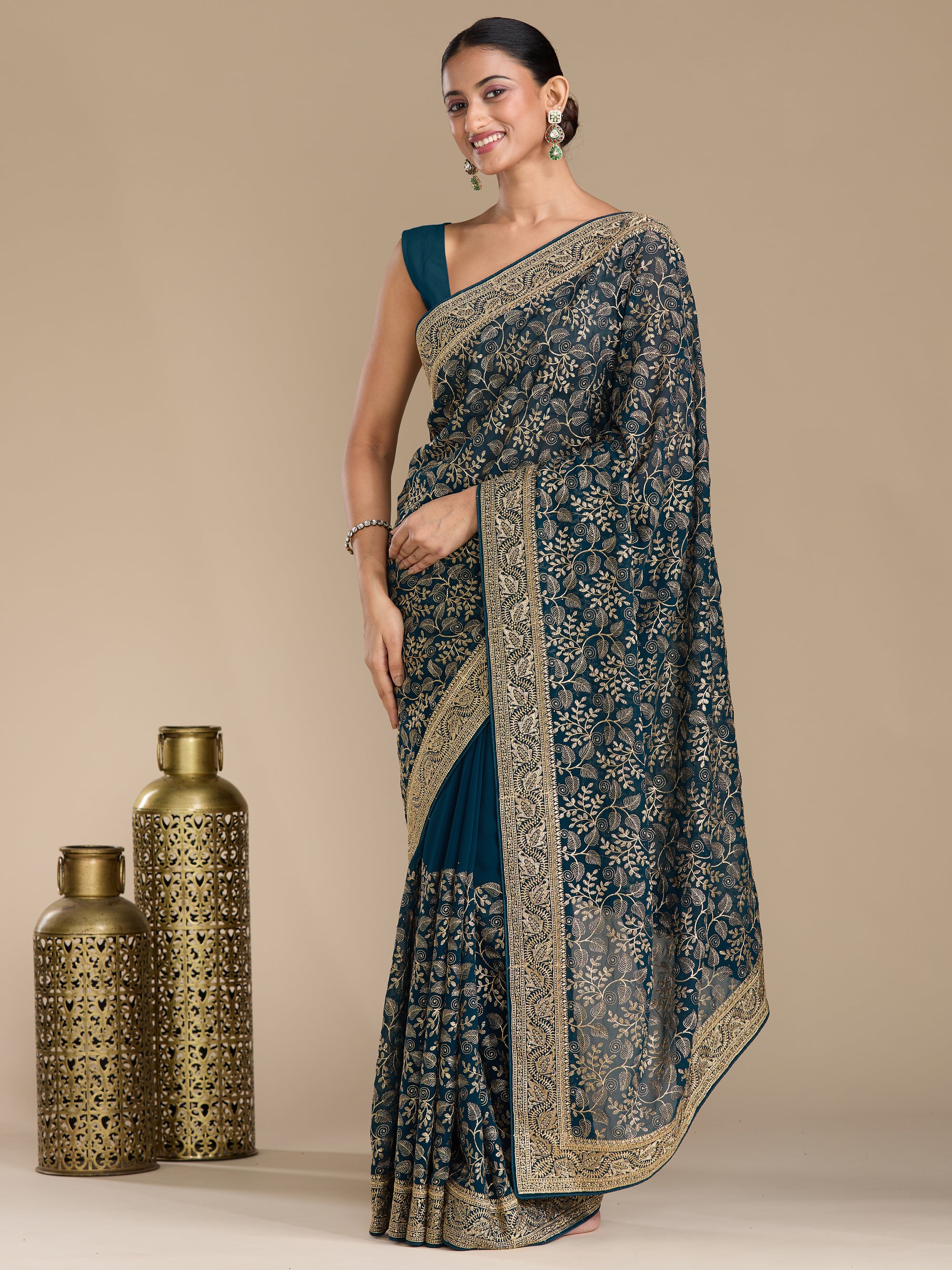 Vaanya - Peacock Blue