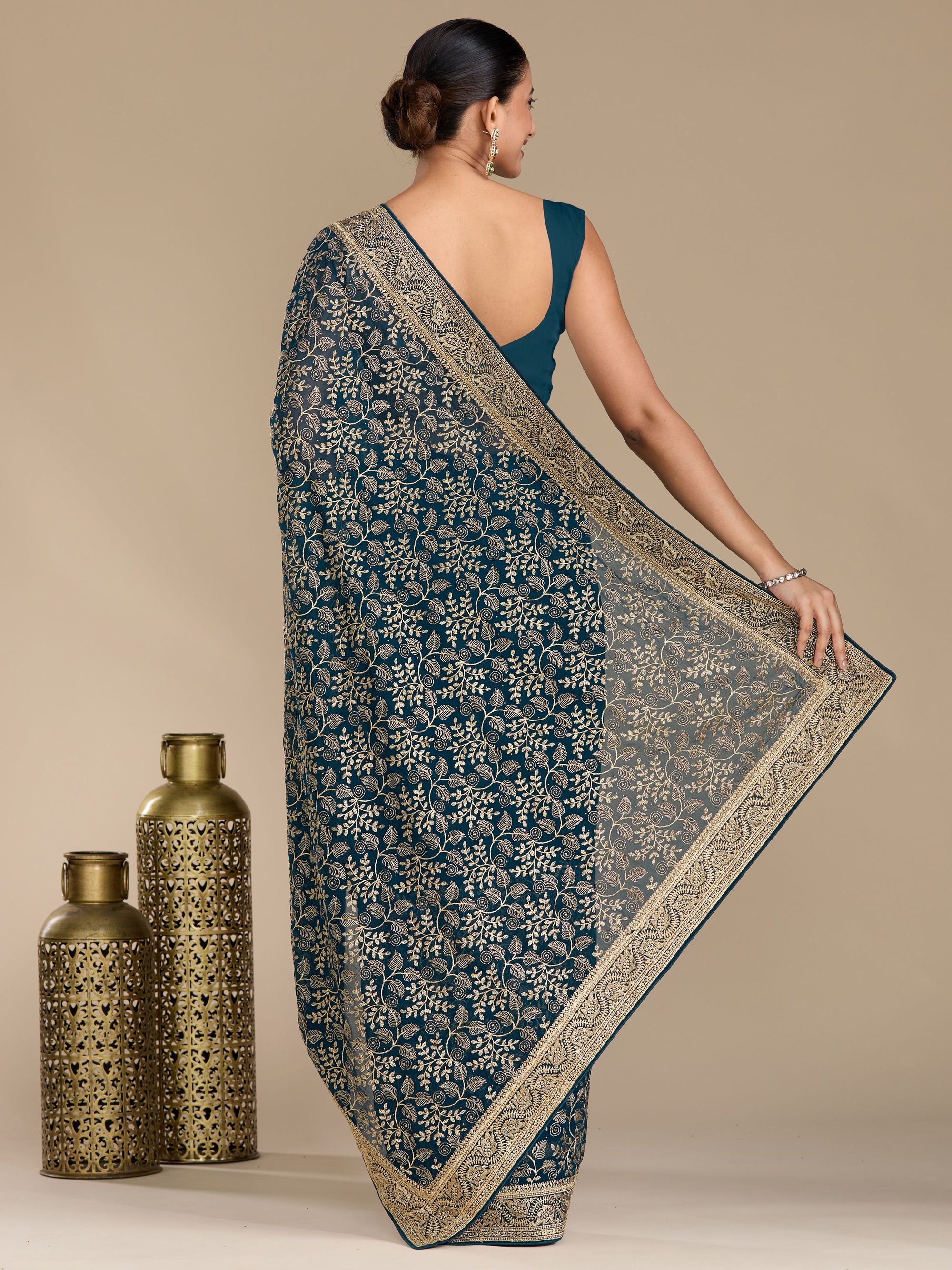 Vaanya - Peacock Blue