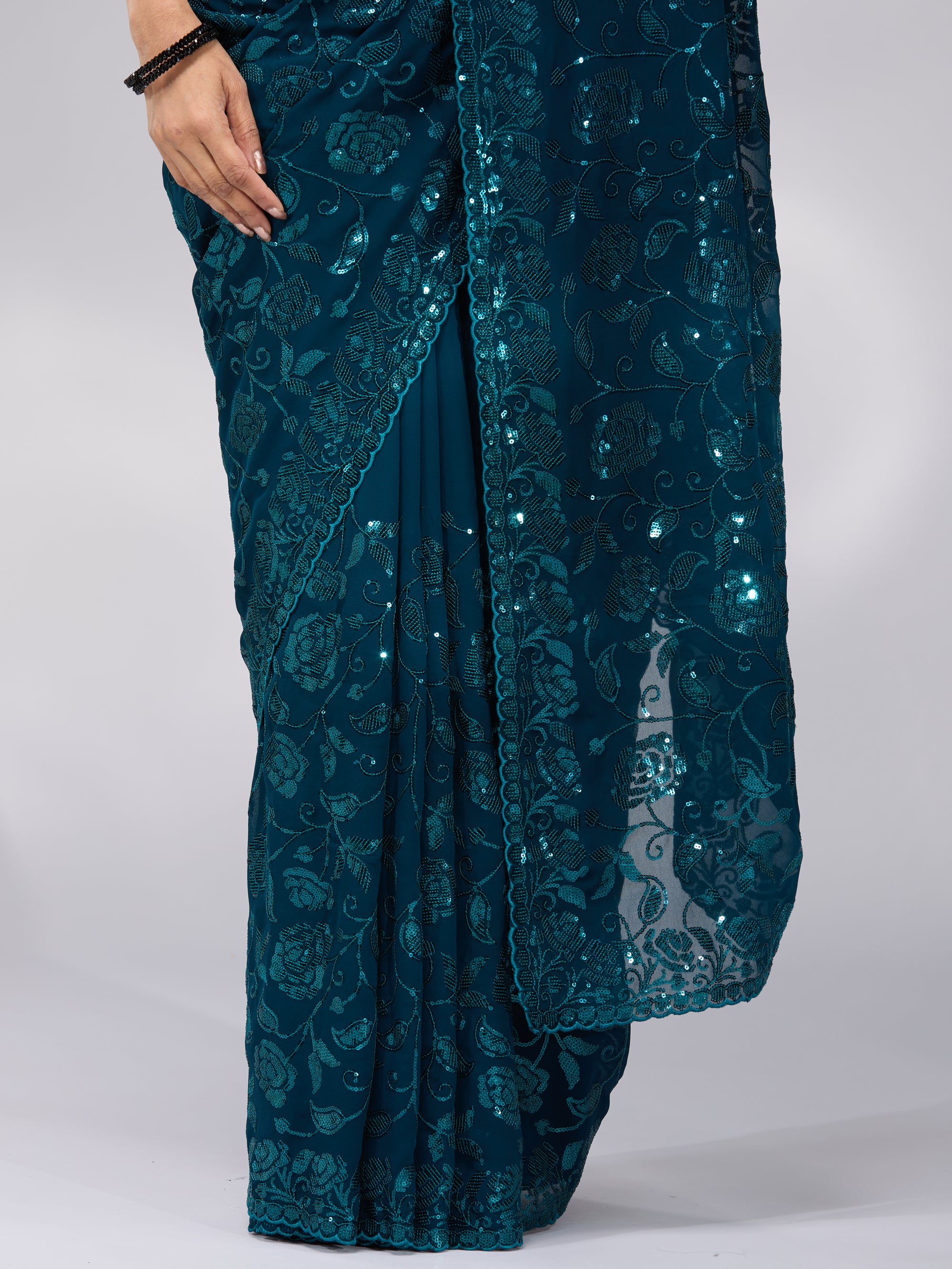 Cascading Joy - Peacock Blue