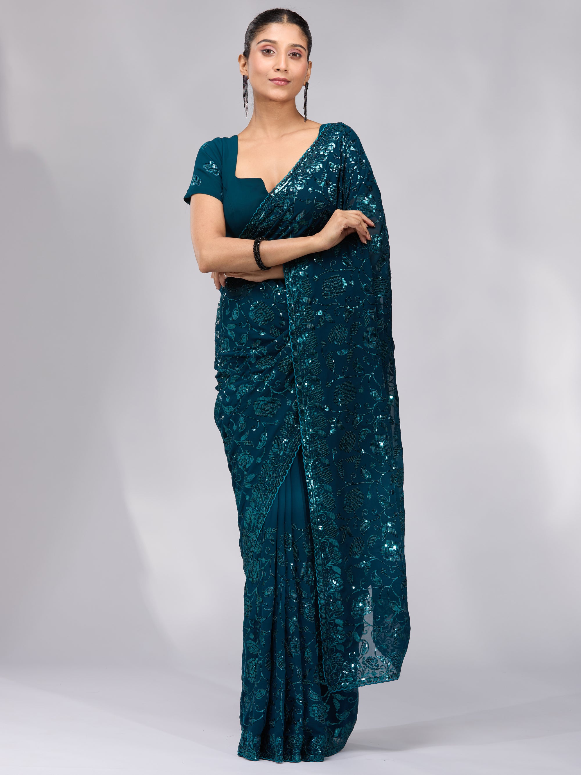 Cascading Joy - Peacock Blue