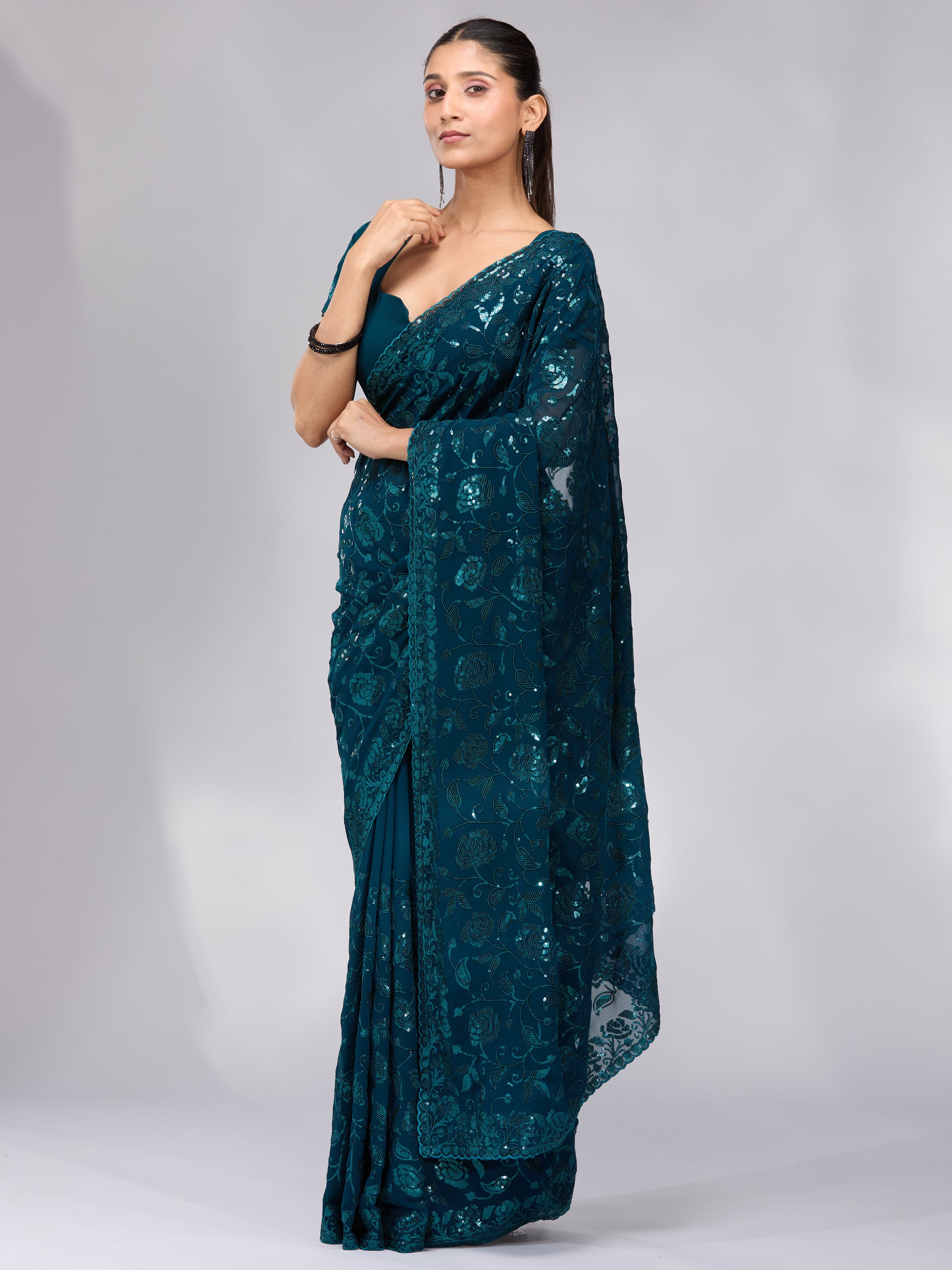 Cascading Joy - Peacock Blue