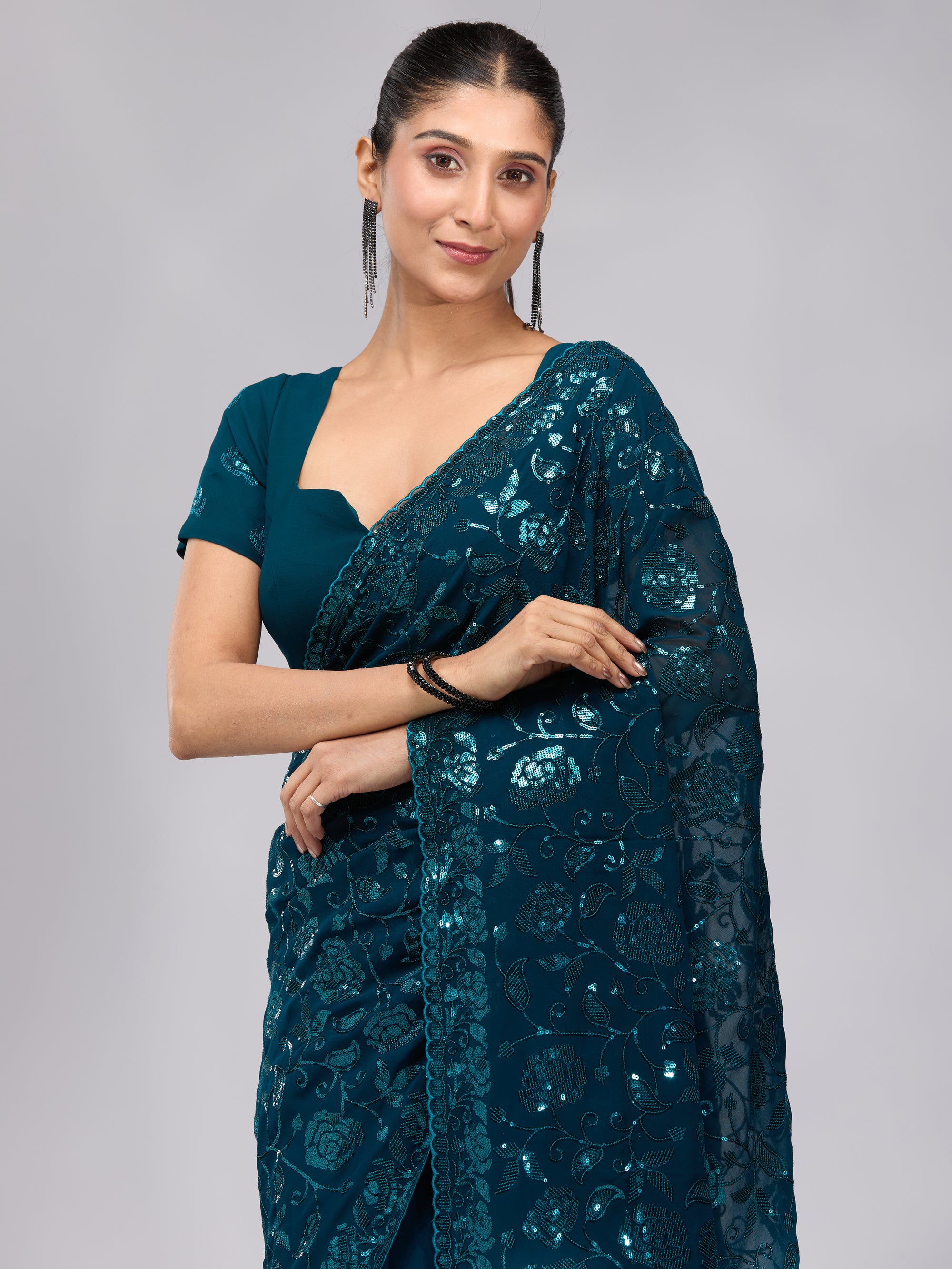 Cascading Joy - Peacock Blue