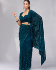 Cascading Joy - Peacock Blue
