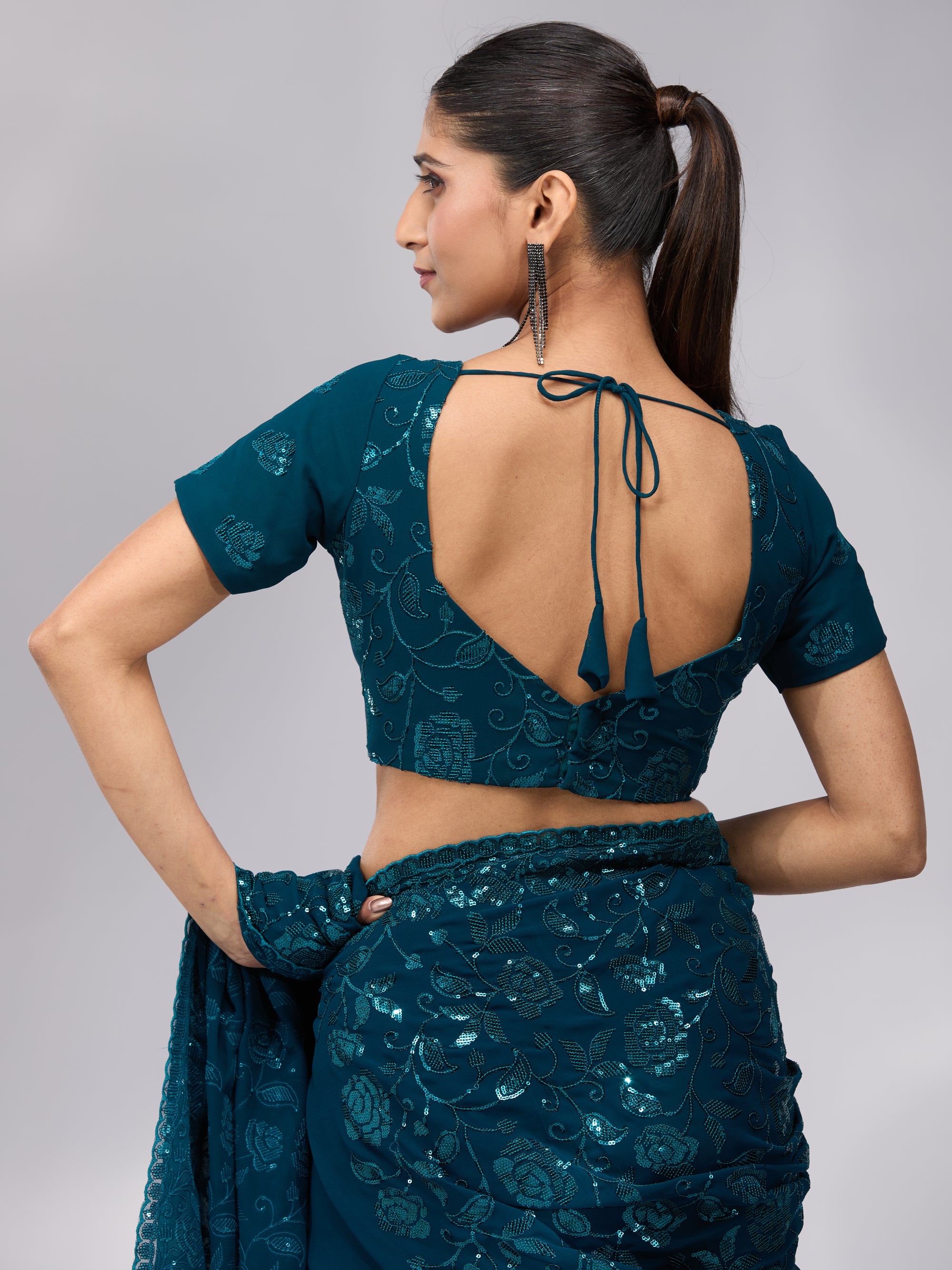Cascading Joy - Peacock Blue