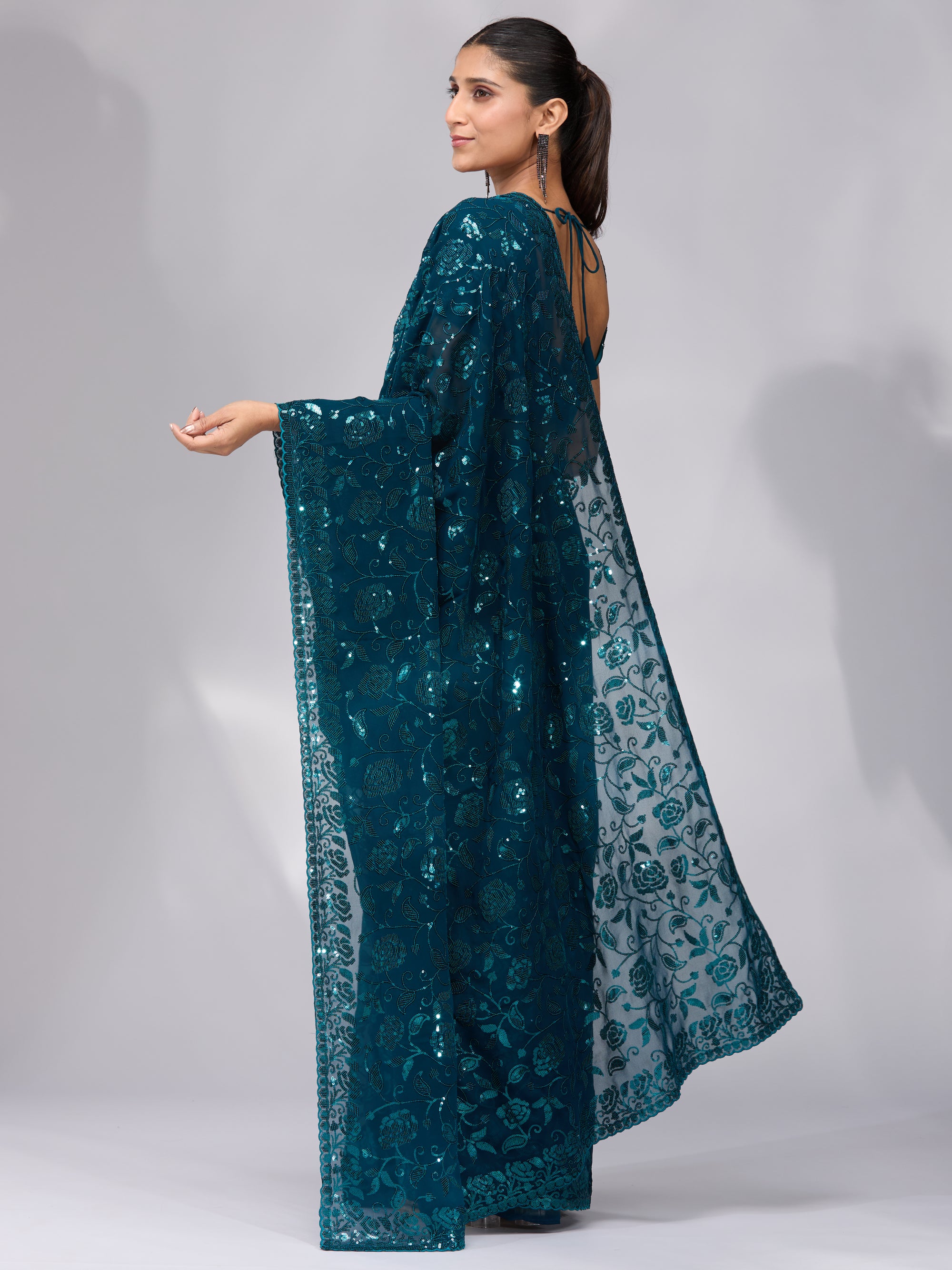 Cascading Joy - Peacock Blue