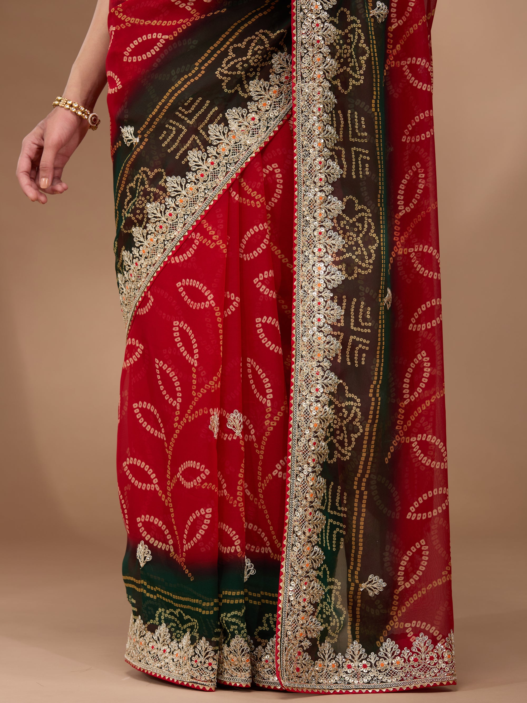 Regal Radiance - Red & Green