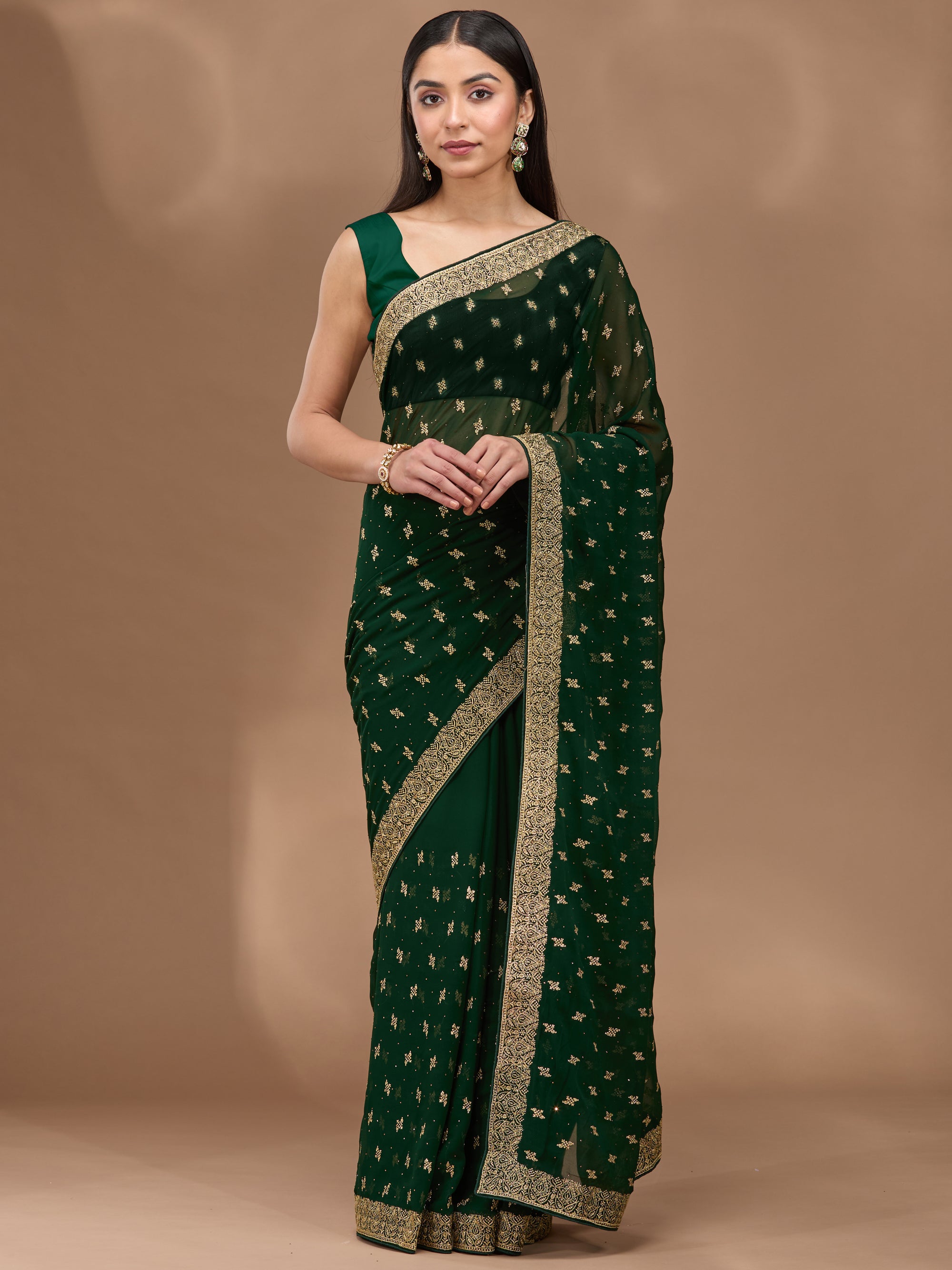 Vrinda - Emerald Green