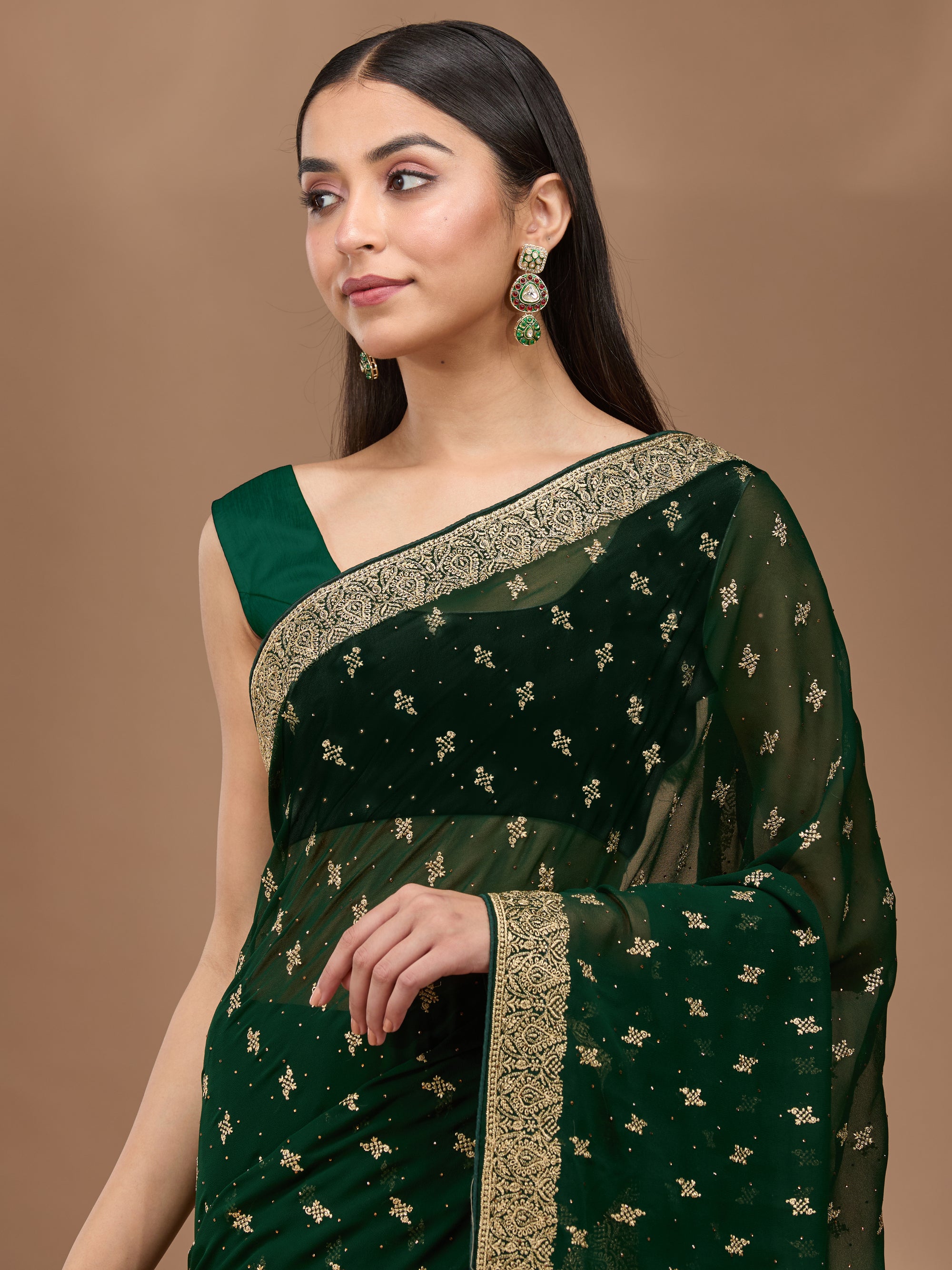Vrinda - Emerald Green