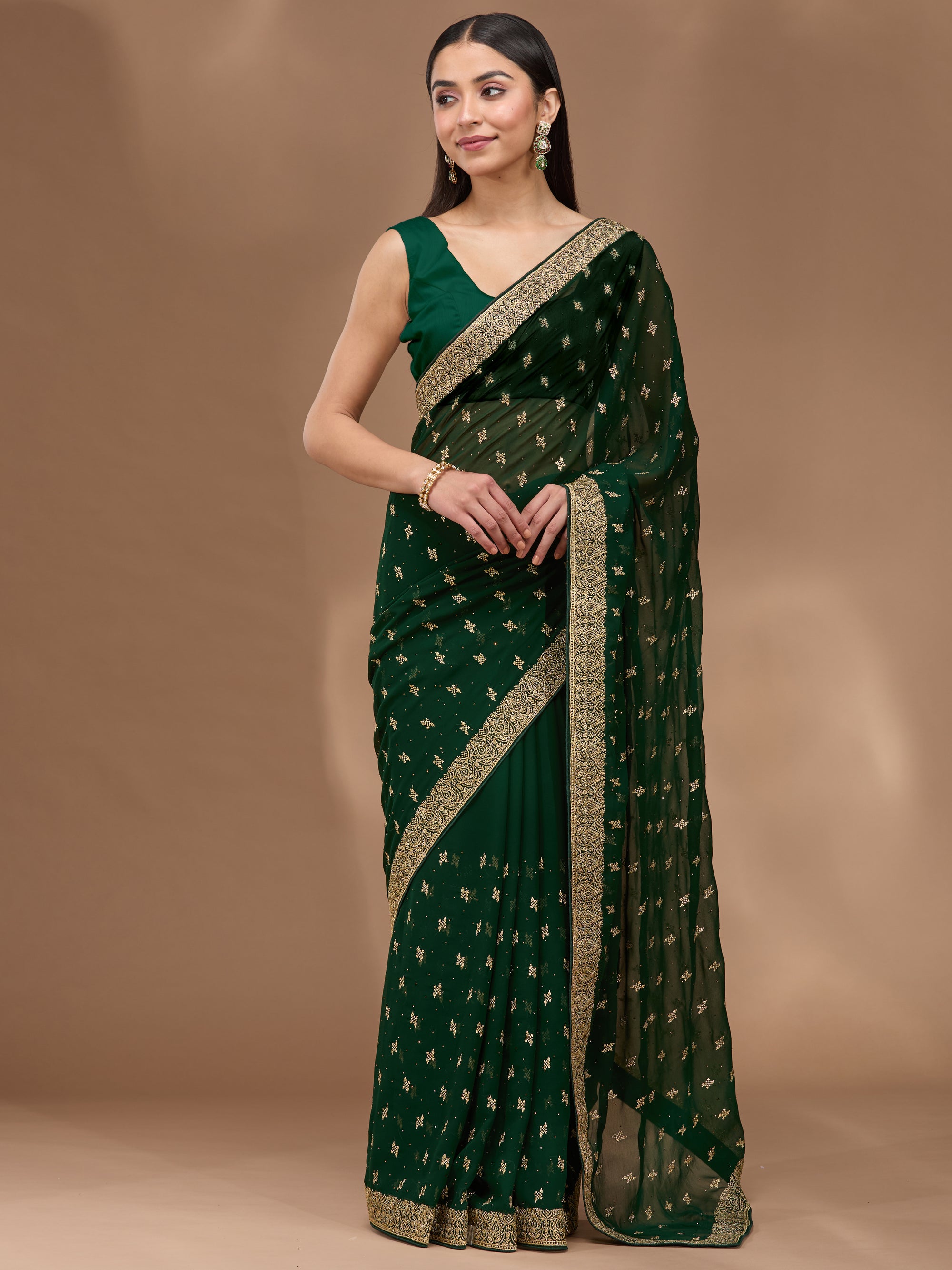 Vrinda - Emerald Green