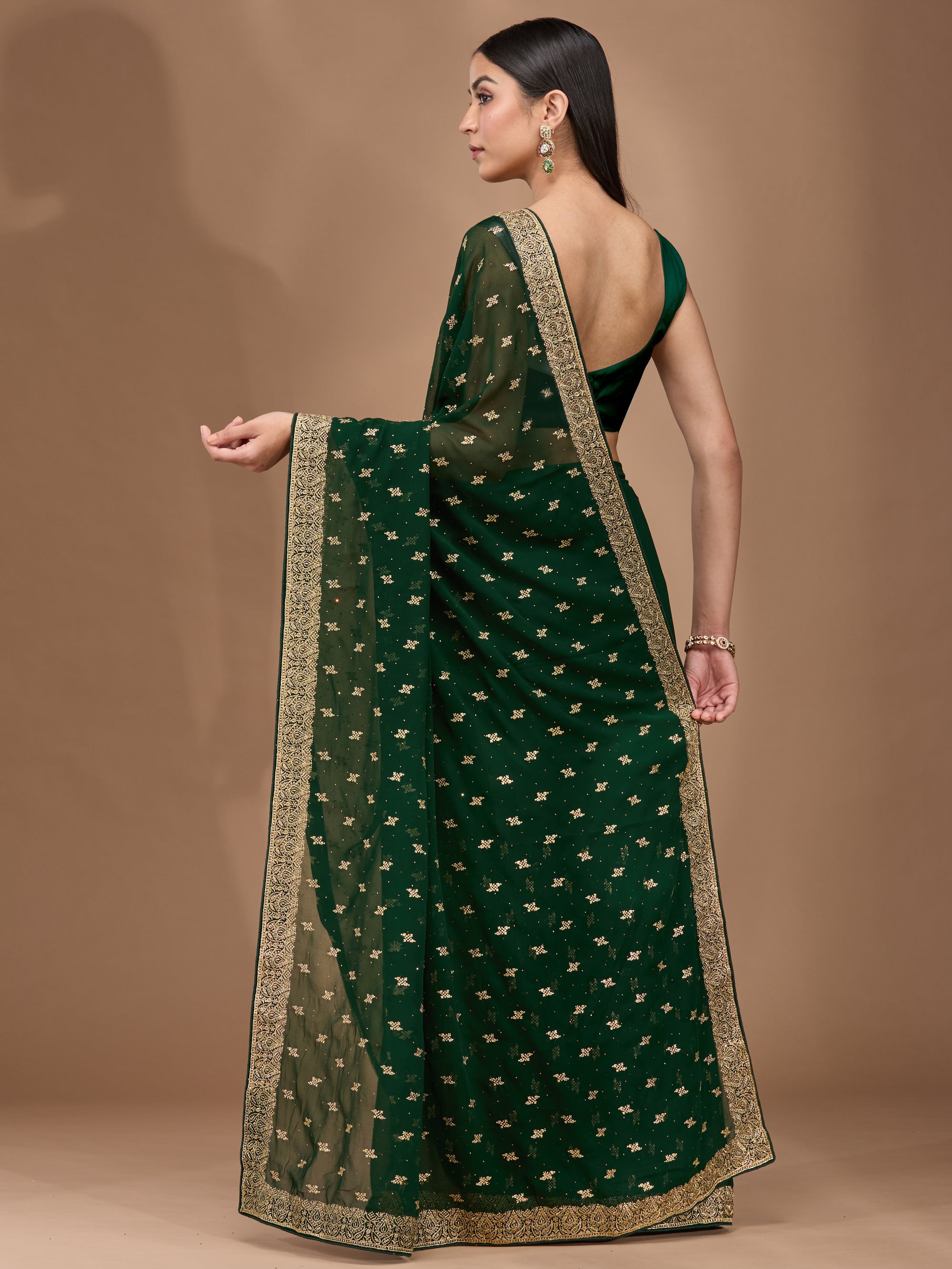 Vrinda - Emerald Green