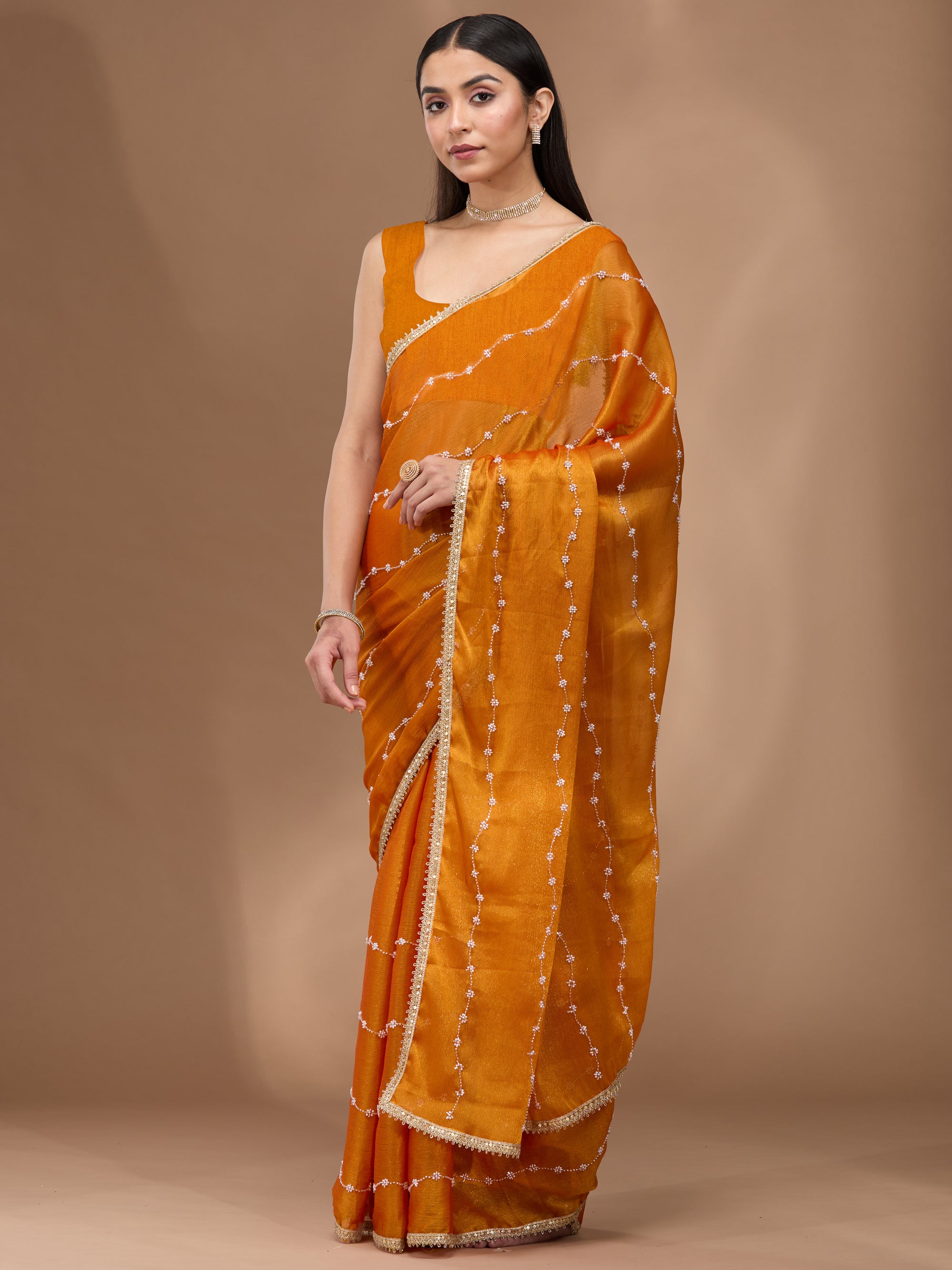 Twirling Flowers - Orange