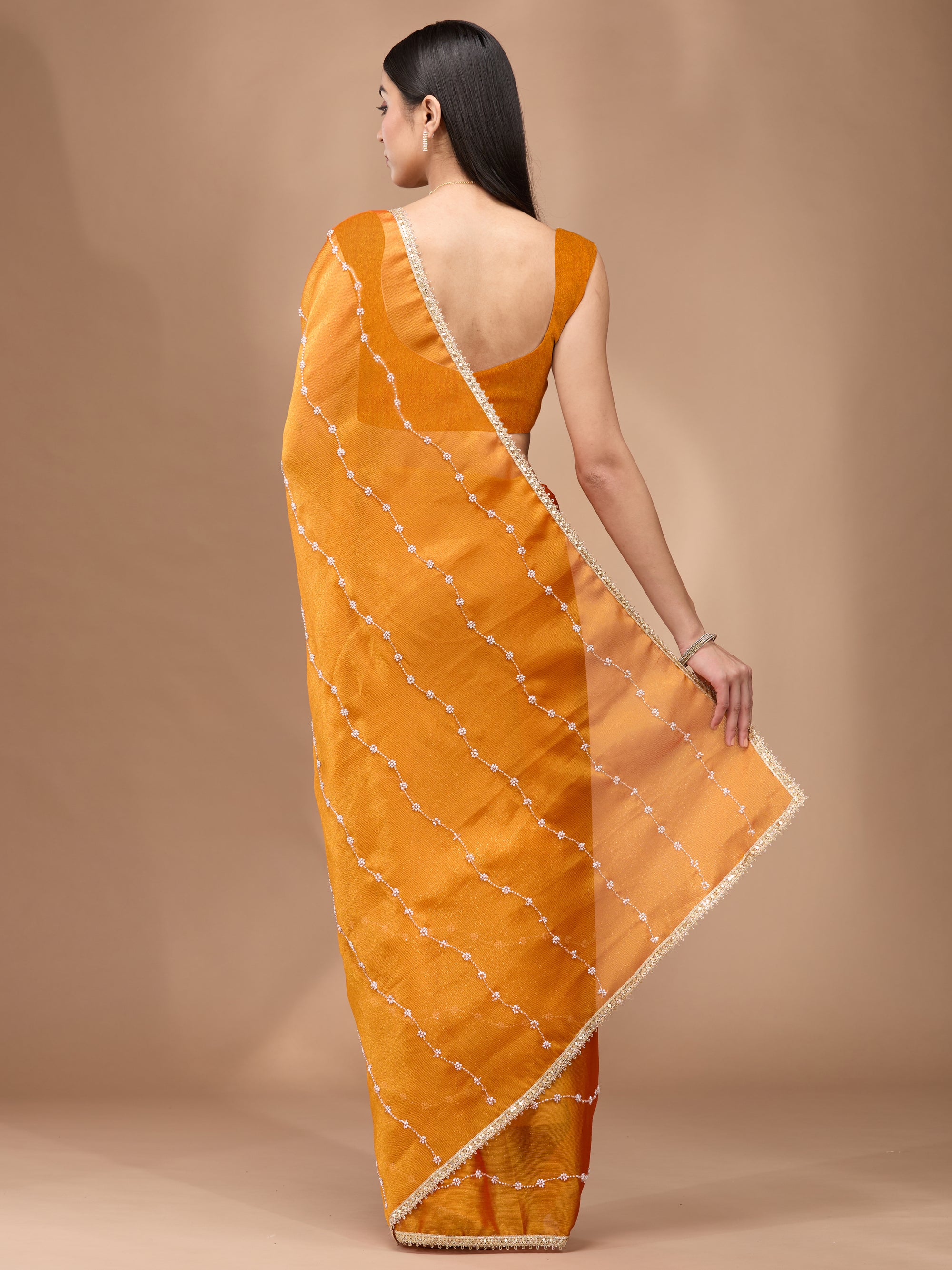 Twirling Flowers - Orange