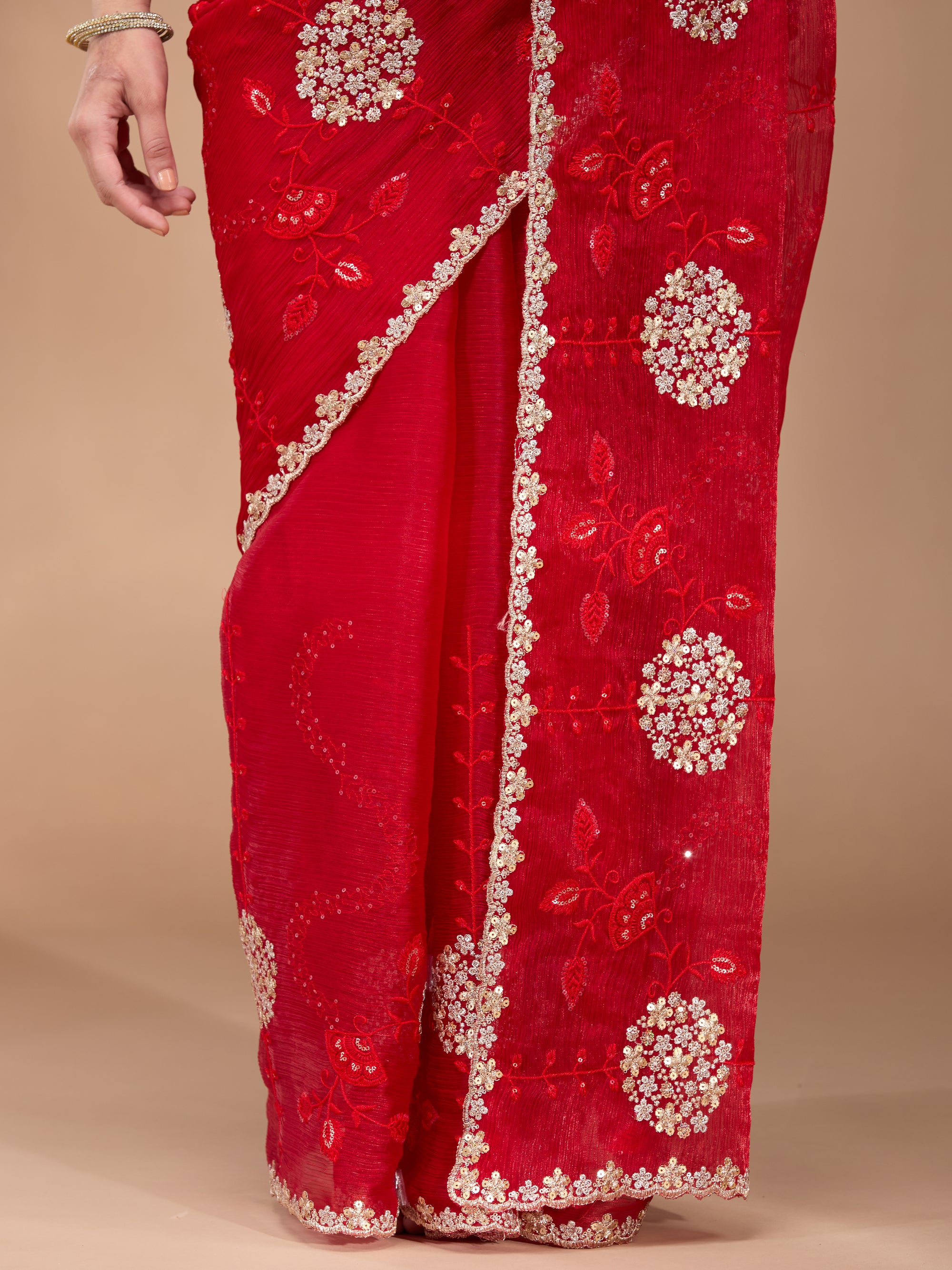 Floral Sparkle - Red
