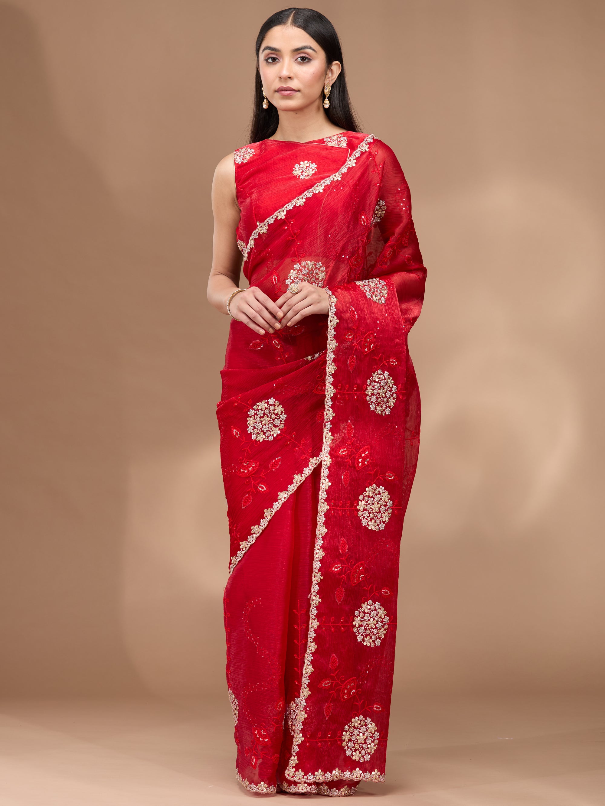 Floral Sparkle - Red