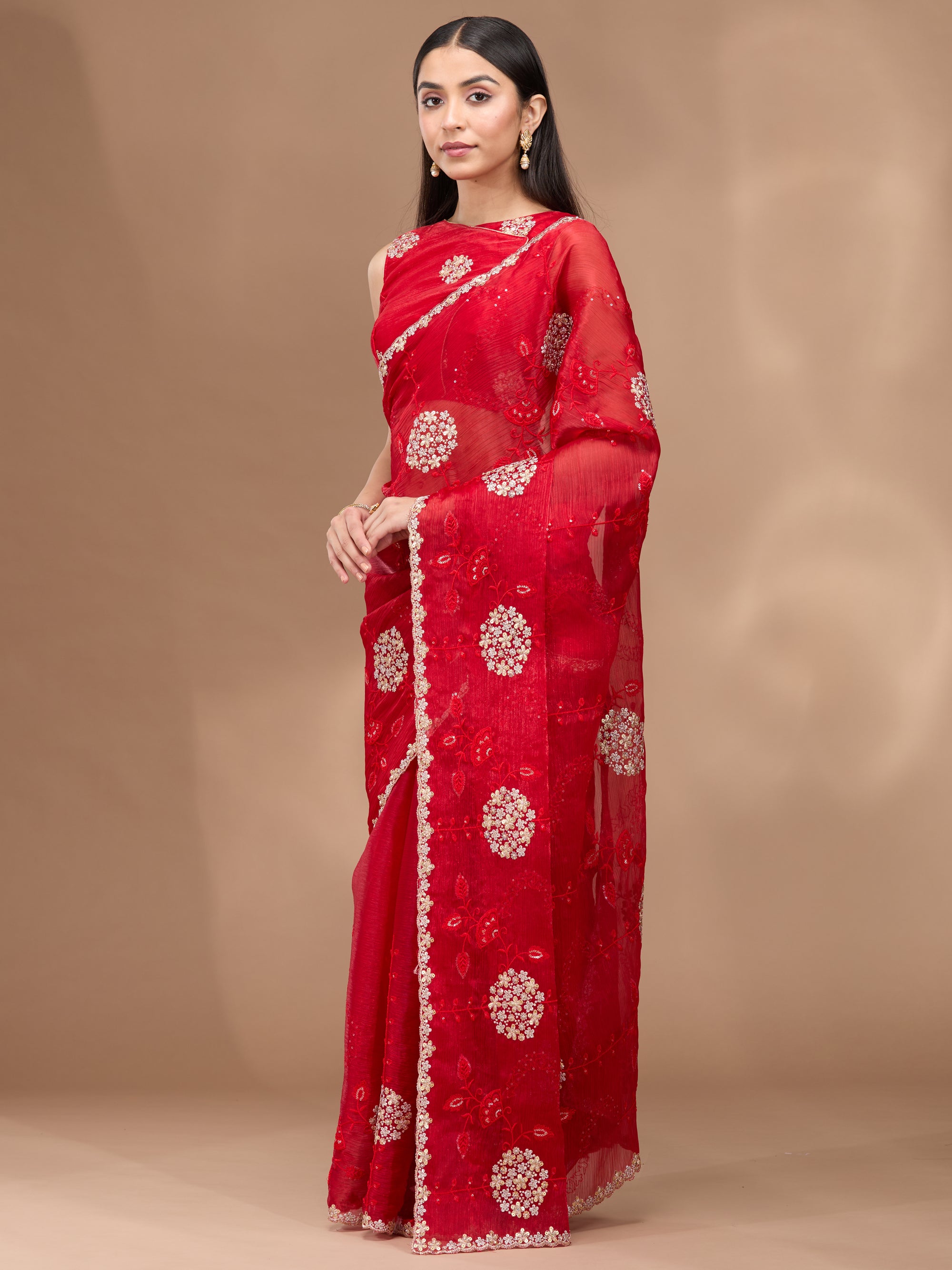 Floral Sparkle - Red