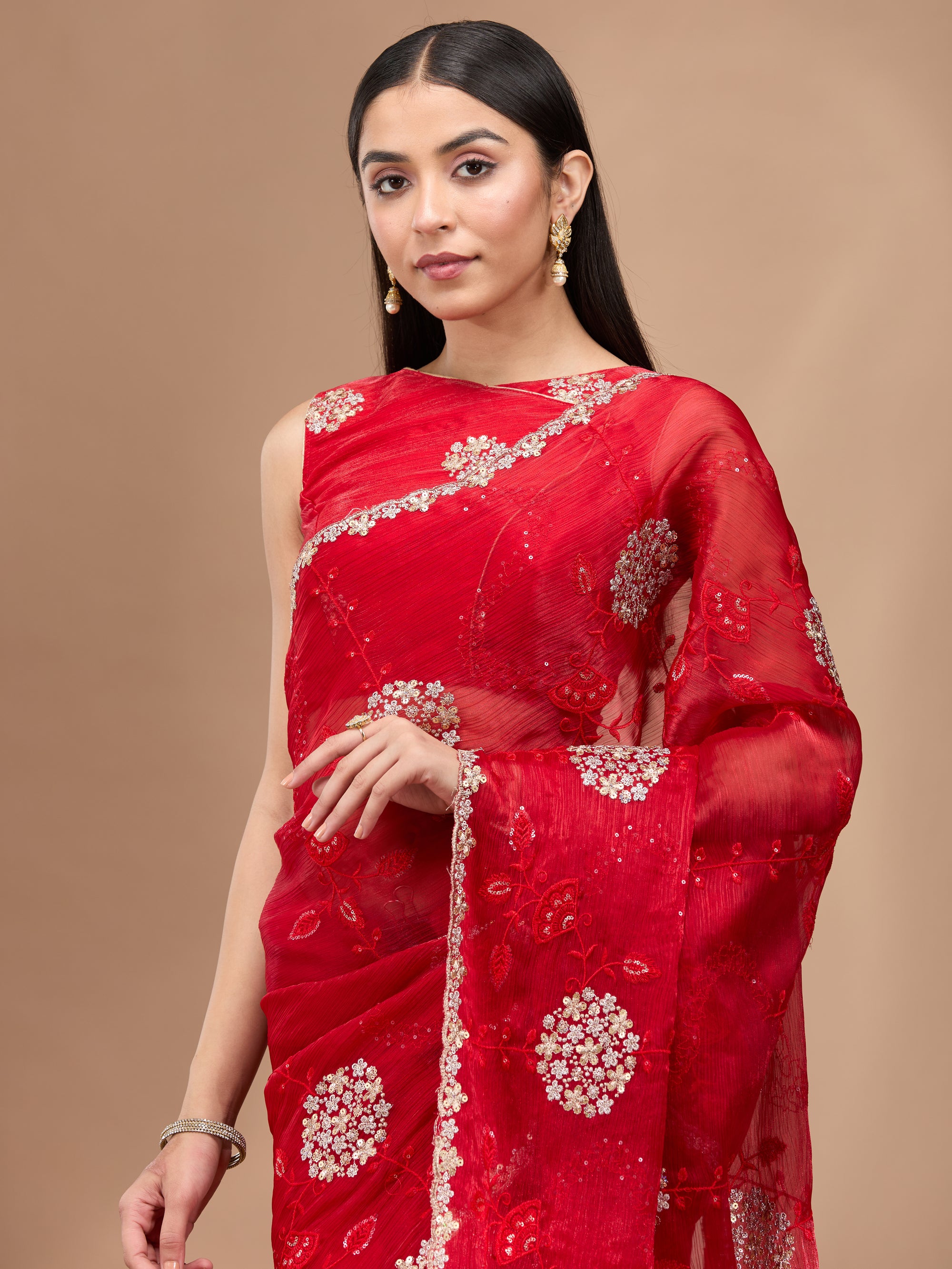 Floral Sparkle - Red
