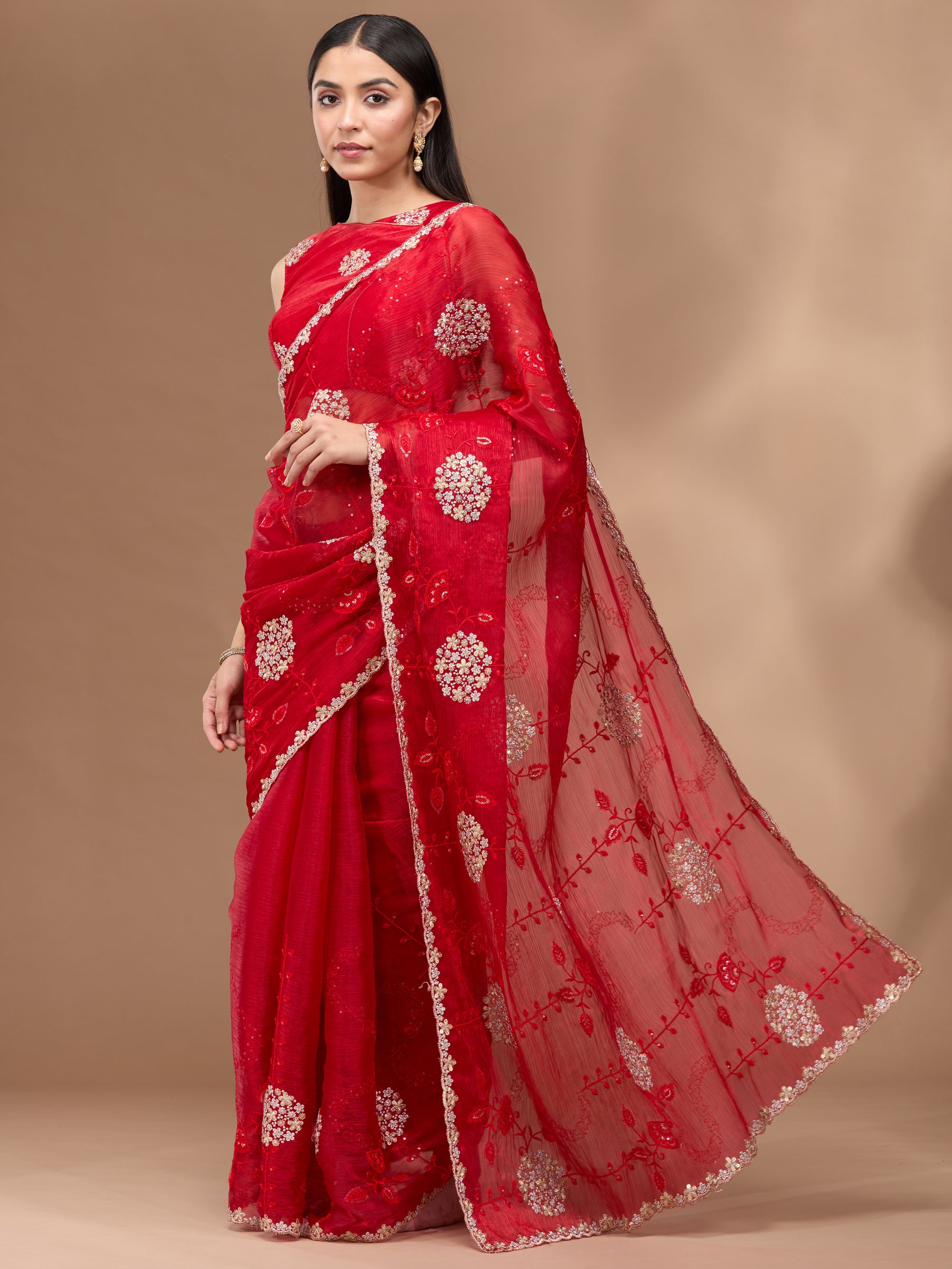 Floral Sparkle - Red