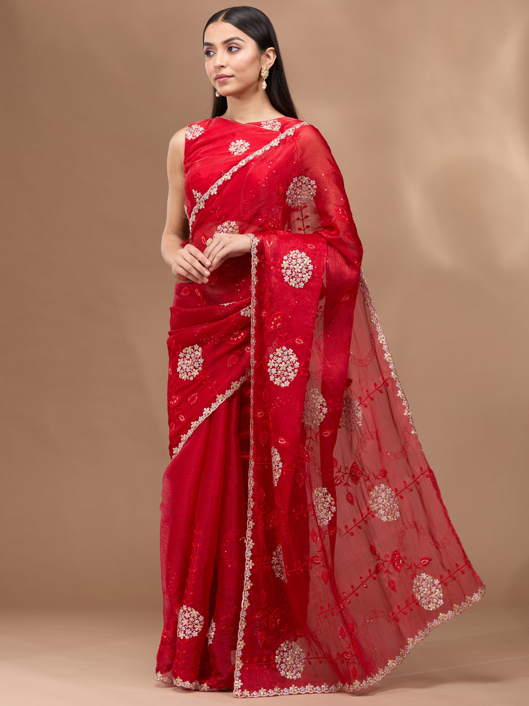 Floral Sparkle - Red