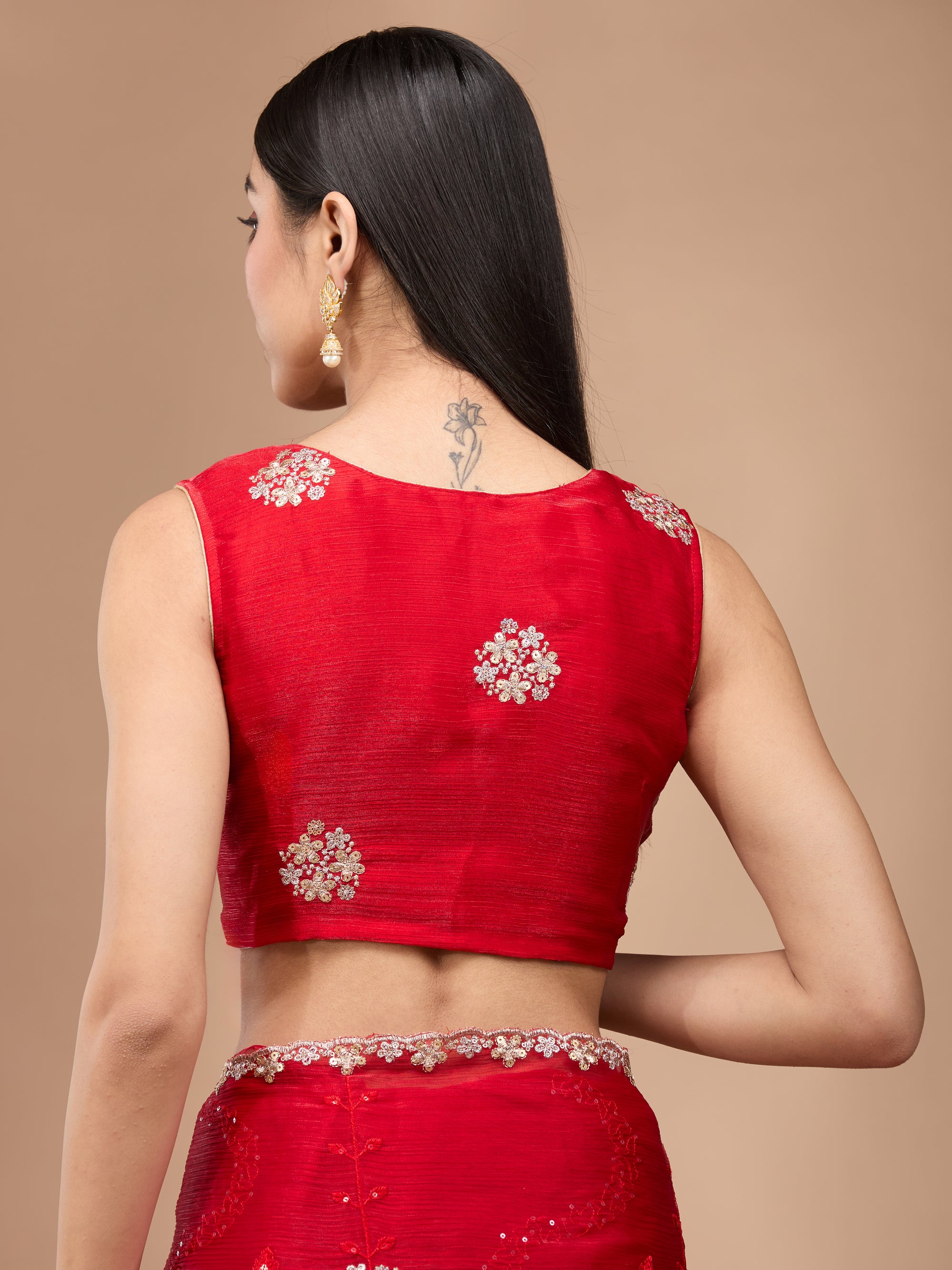 Floral Sparkle - Red