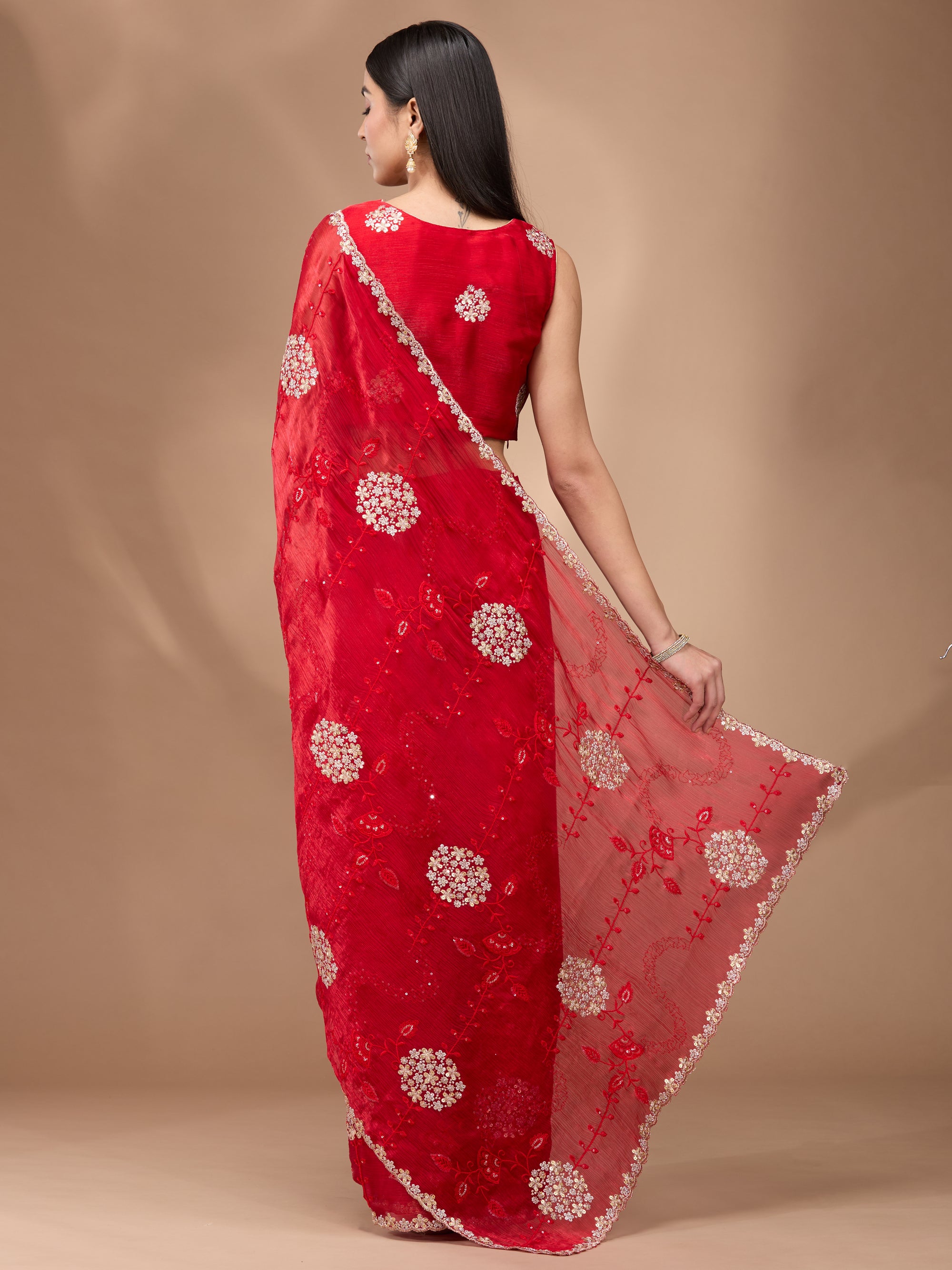 Floral Sparkle - Red