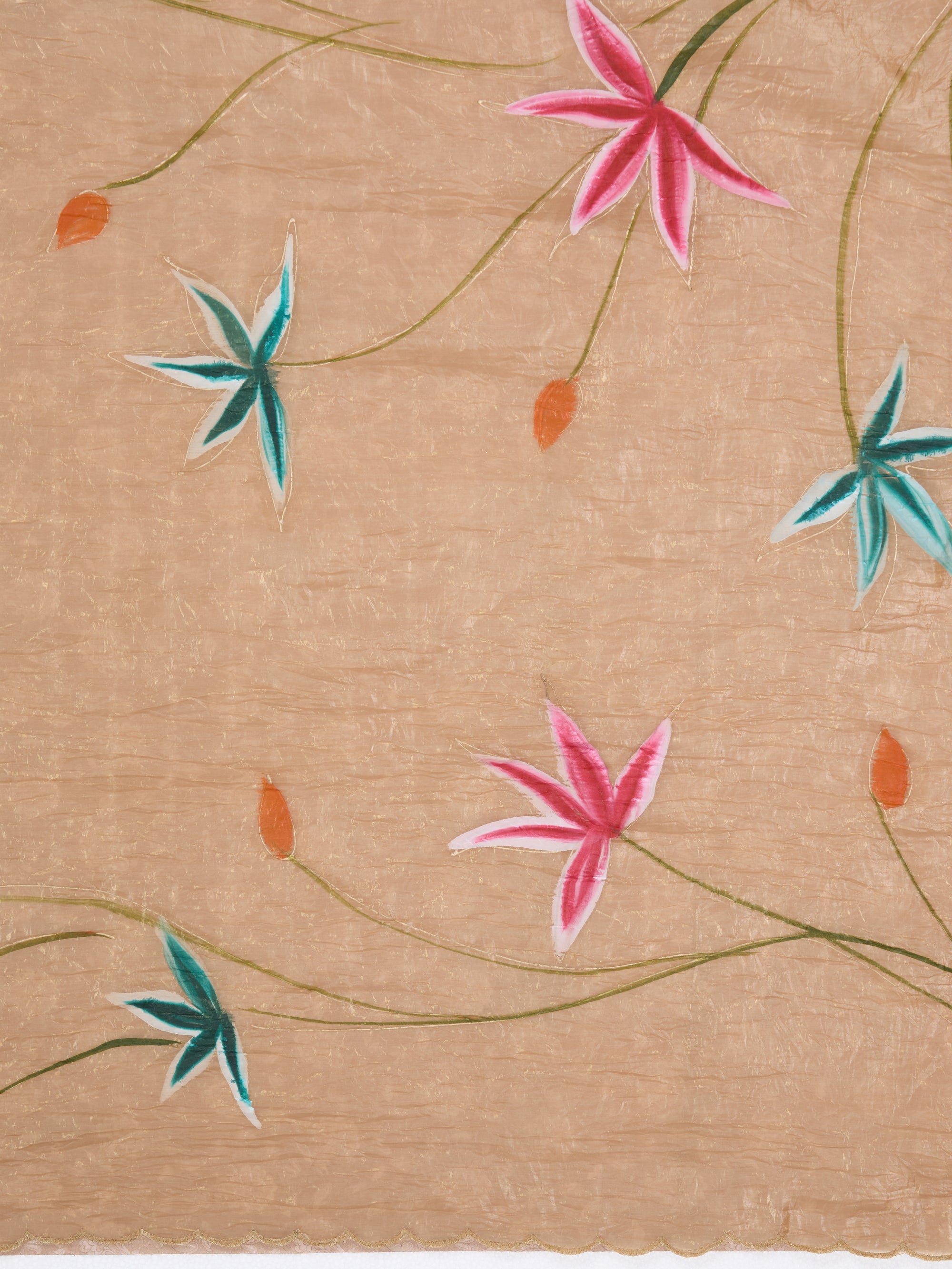 Glistening Blooms - Light Gold