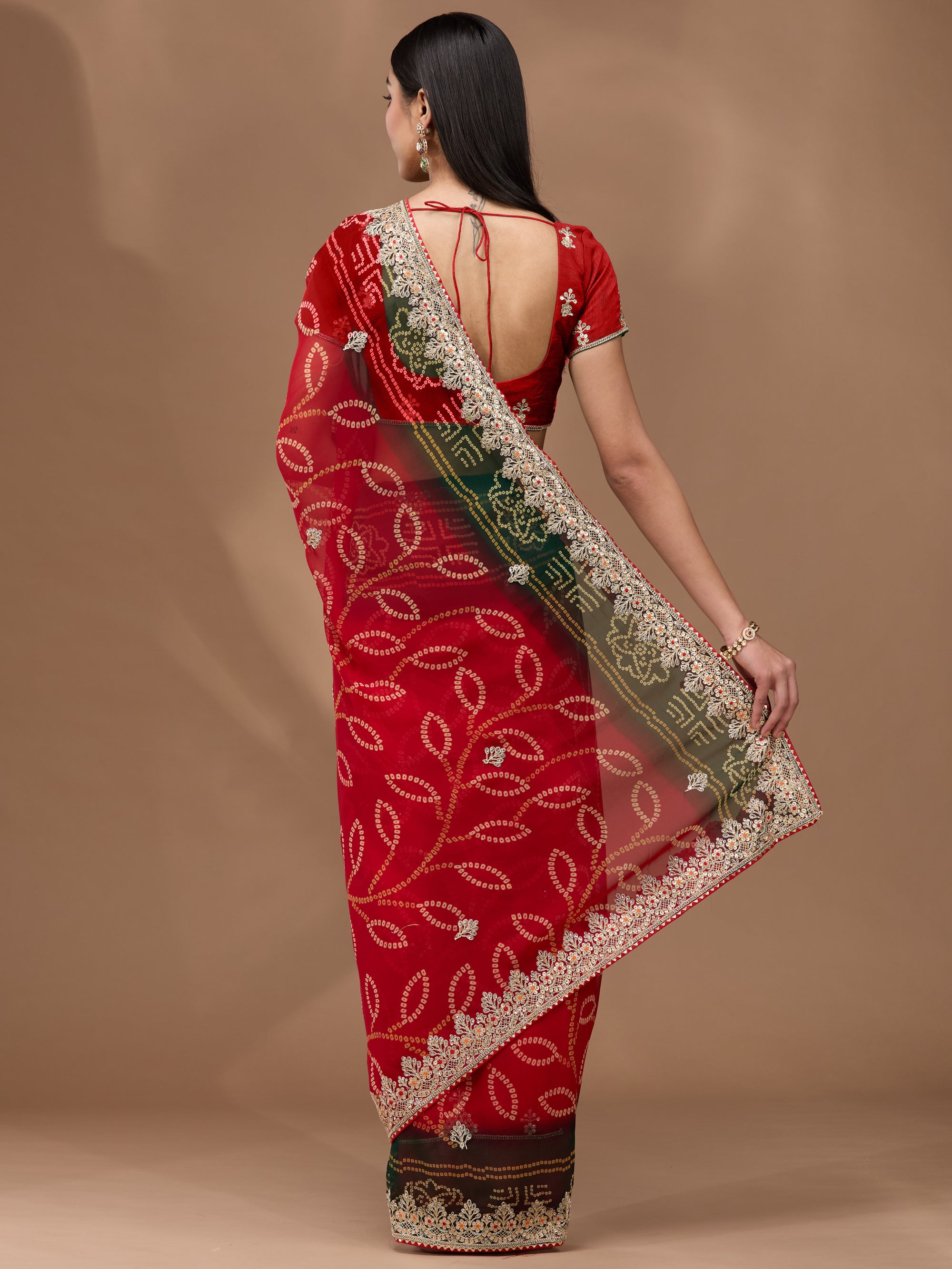 Regal Radiance - Red & Green