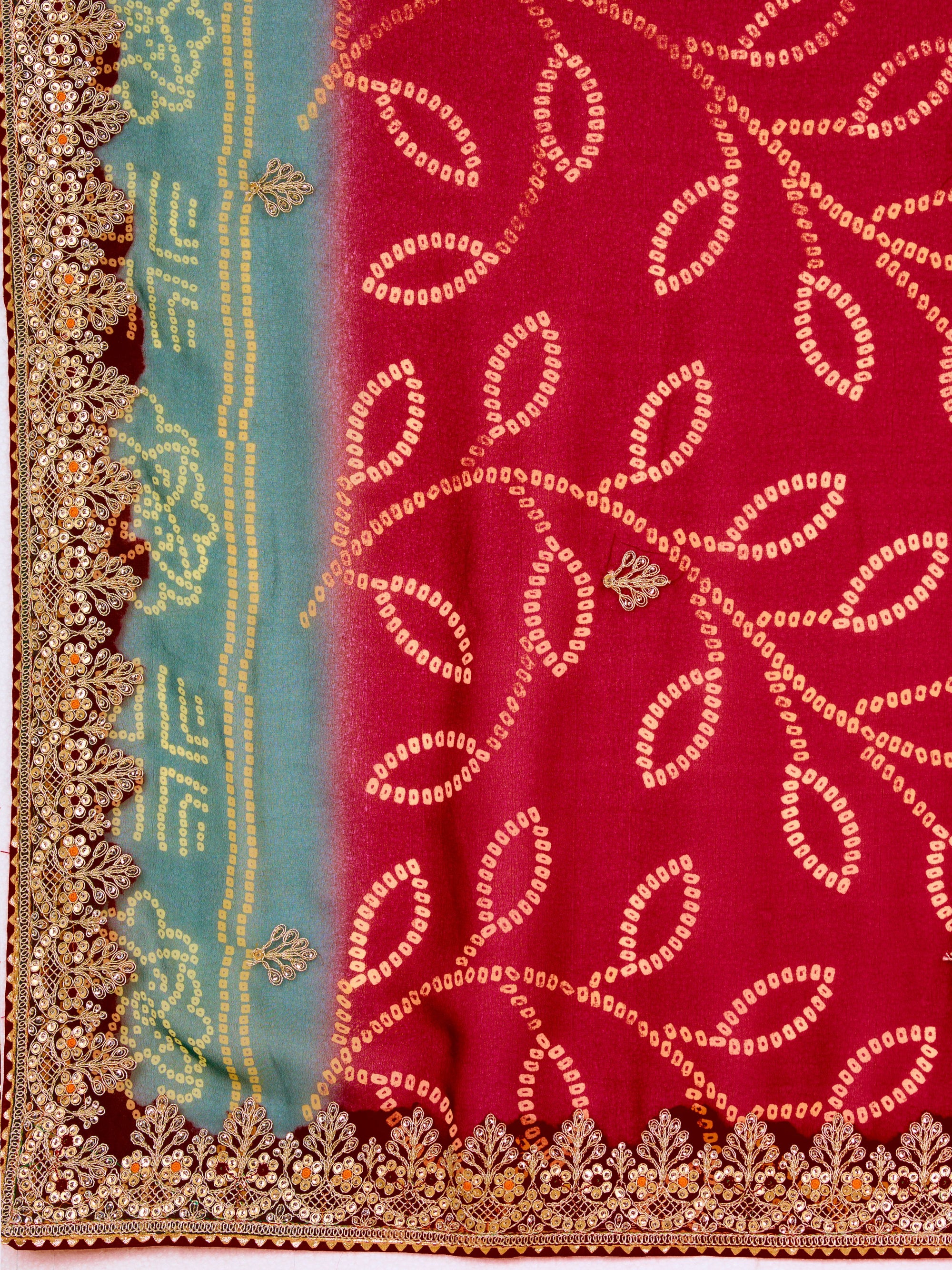 Regal Radiance - Red & Green