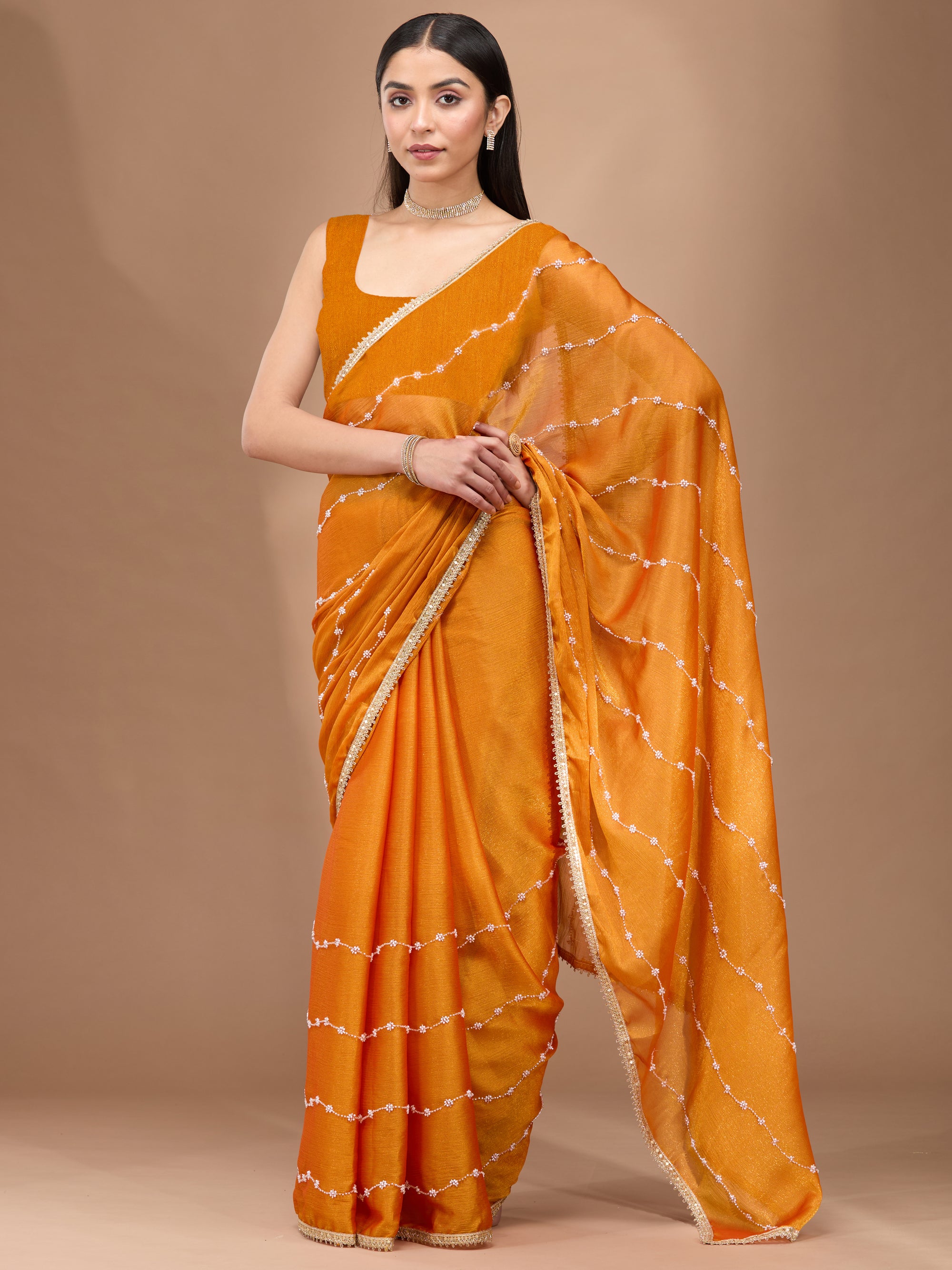 Twirling Flowers - Orange