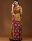 Pleasant Hues - Yellow Maroon