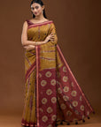Pleasant Hues - Yellow Maroon