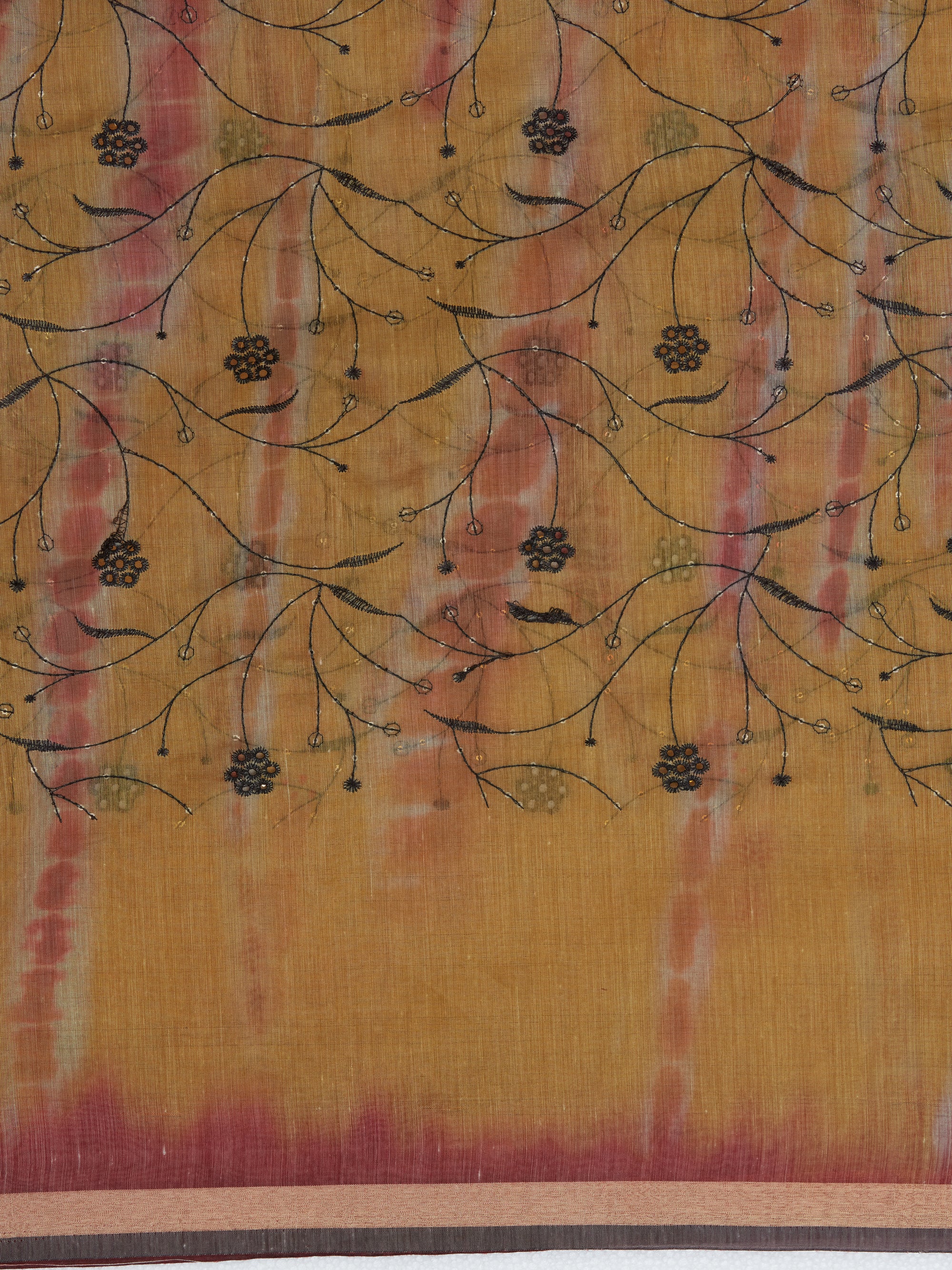 Pleasant Hues - Yellow Maroon
