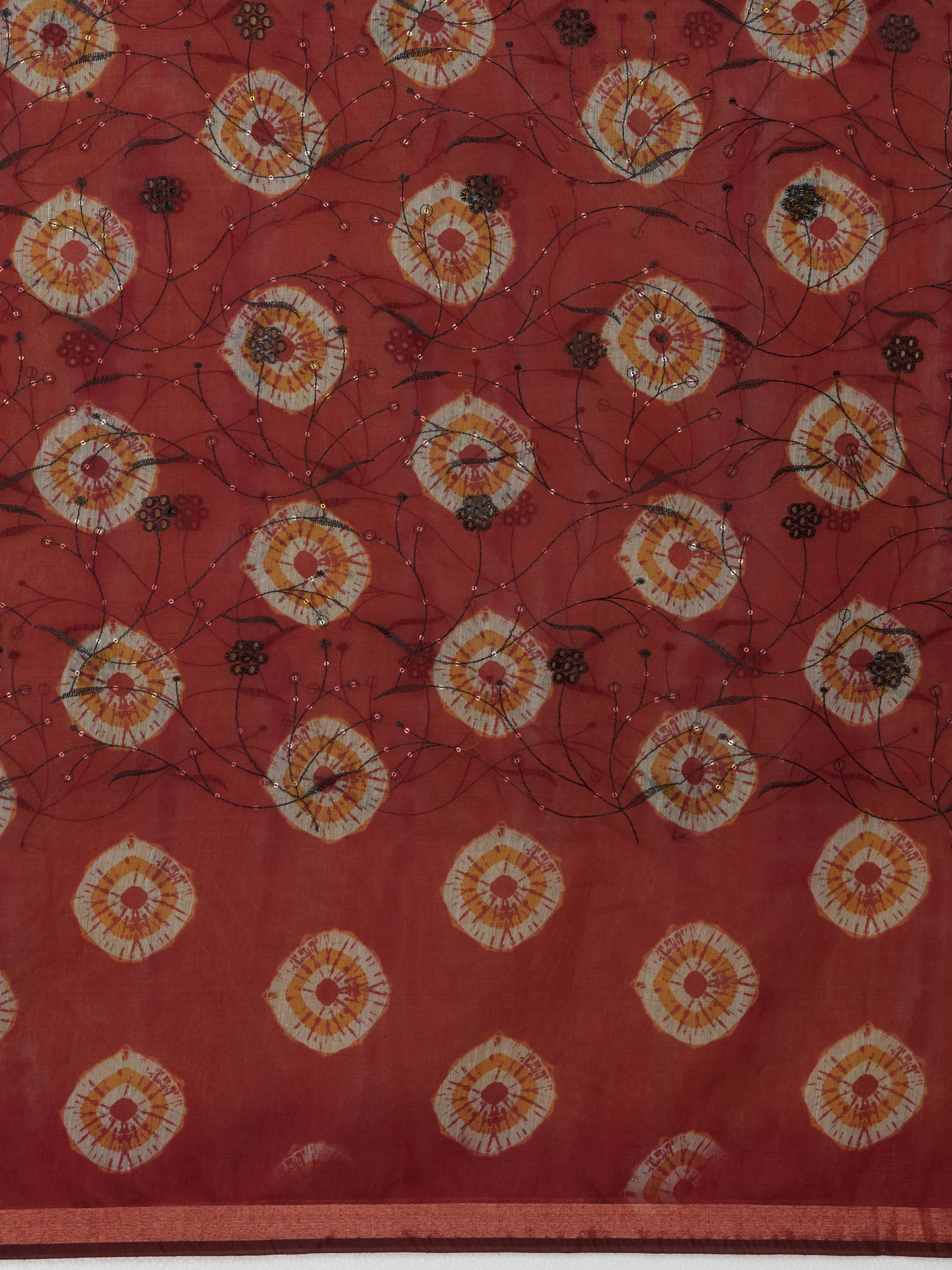 Pleasant Hues - Yellow Maroon