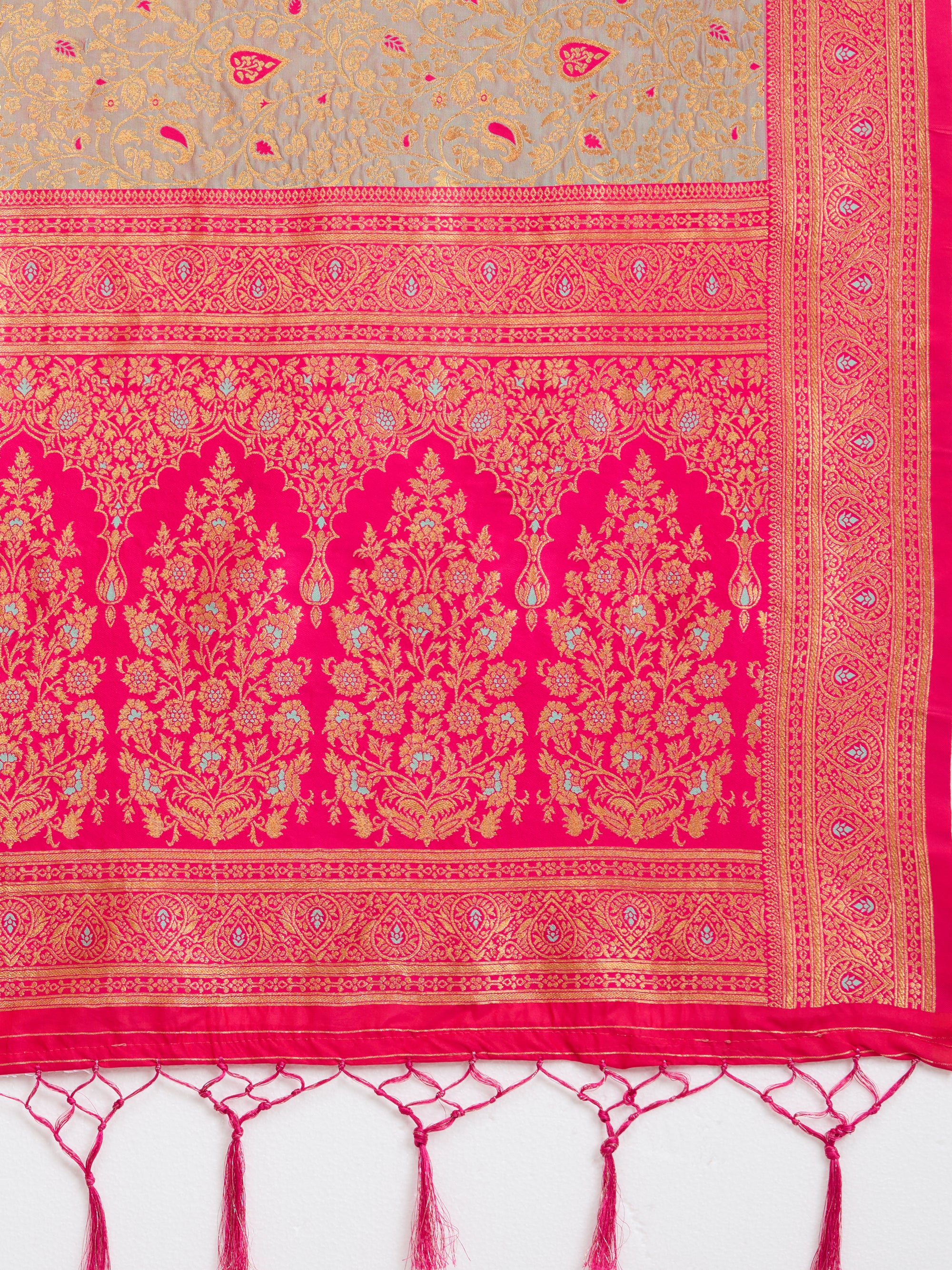 Sarika - Grey &amp; Rani Pink