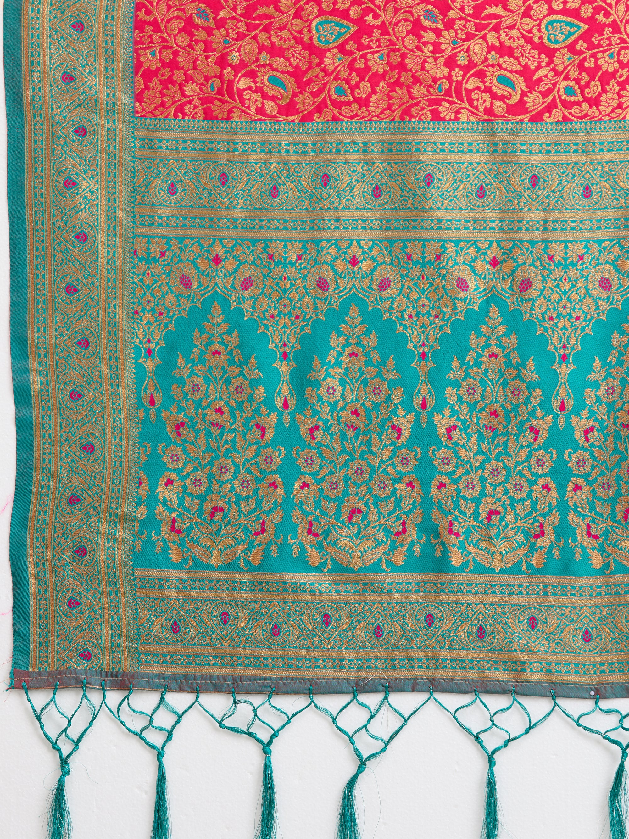 Sarika - Rani Pink &amp; Firozi