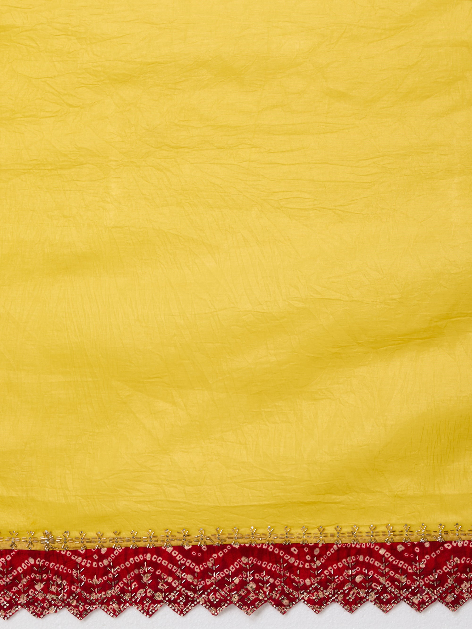 Gayatri - Yellow &amp; Maroon