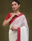 Gayatri - White & Pink