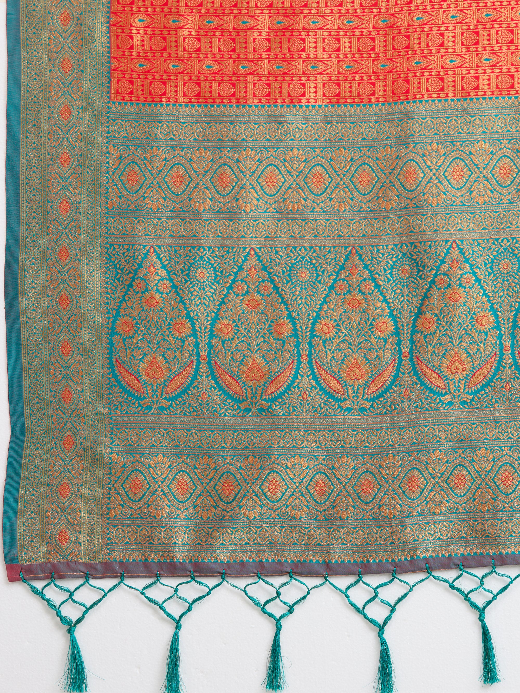 Mridula - Red &amp; Firozi