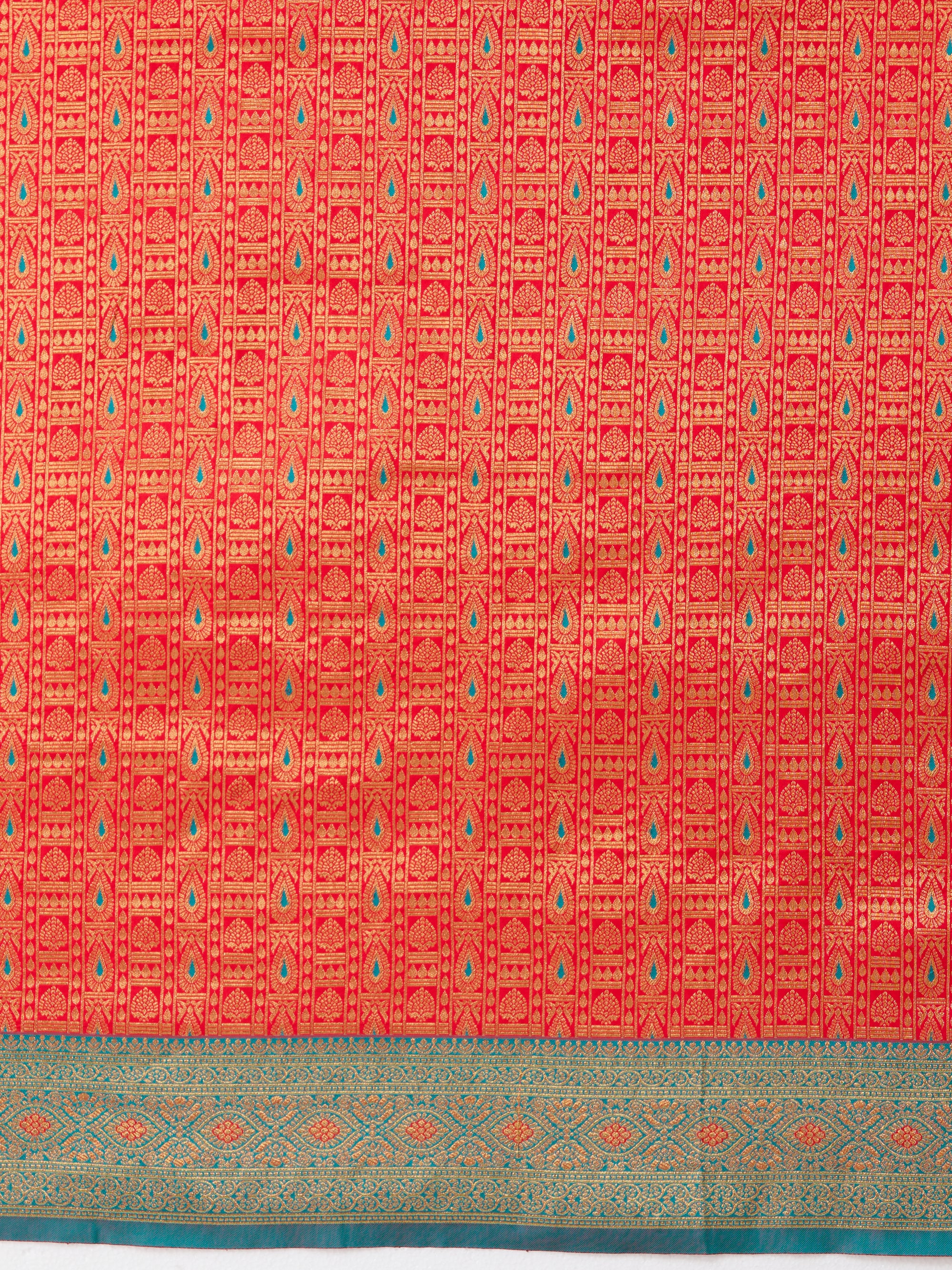 Mridula - Red &amp; Firozi