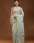 Glistening Blooms - Mint Green